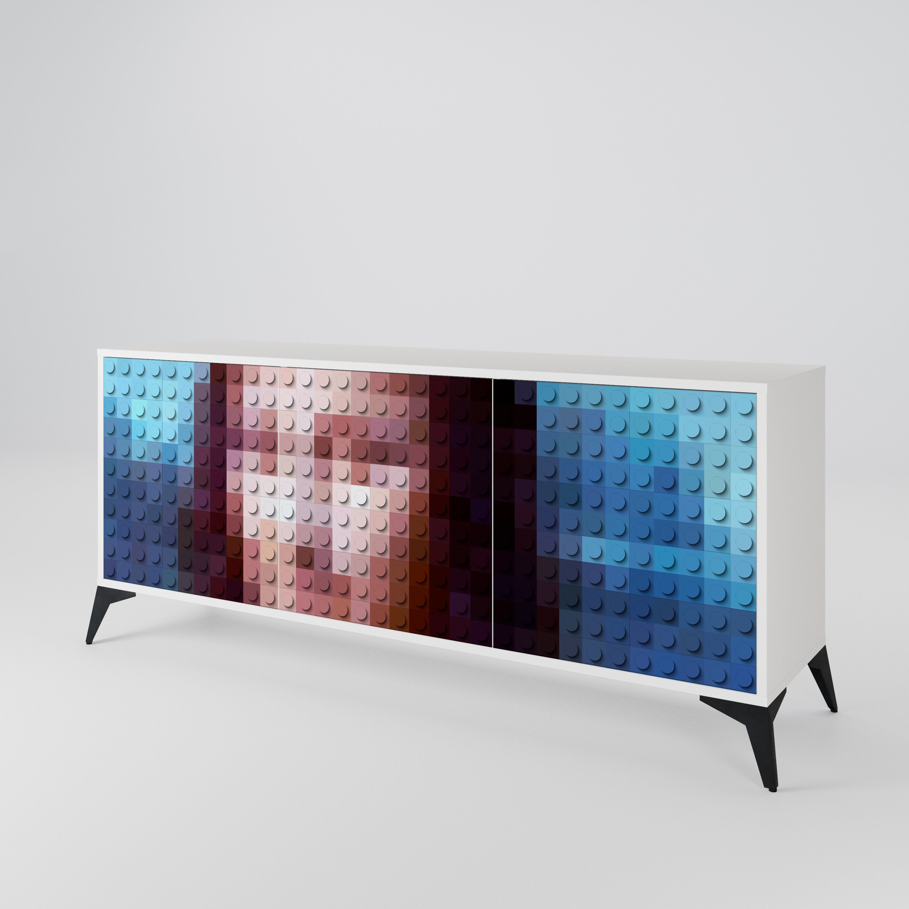 CONSTRUCTIVE ART 3-türiges Sideboard