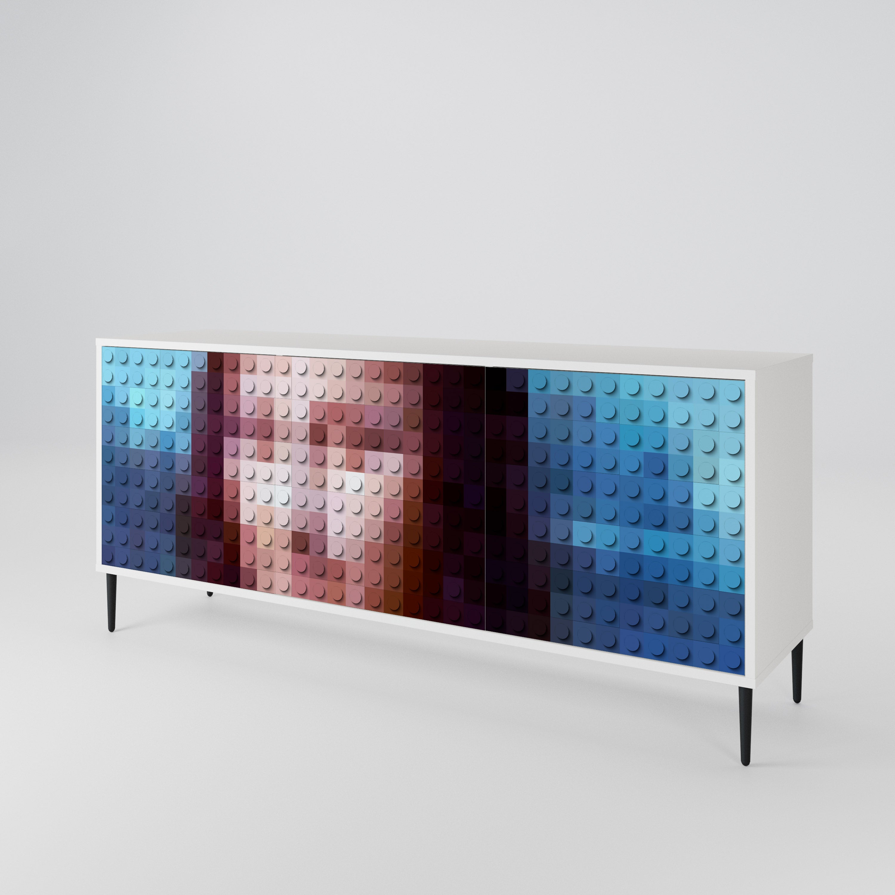 CONSTRUCTIVE ART 3-türiges Sideboard