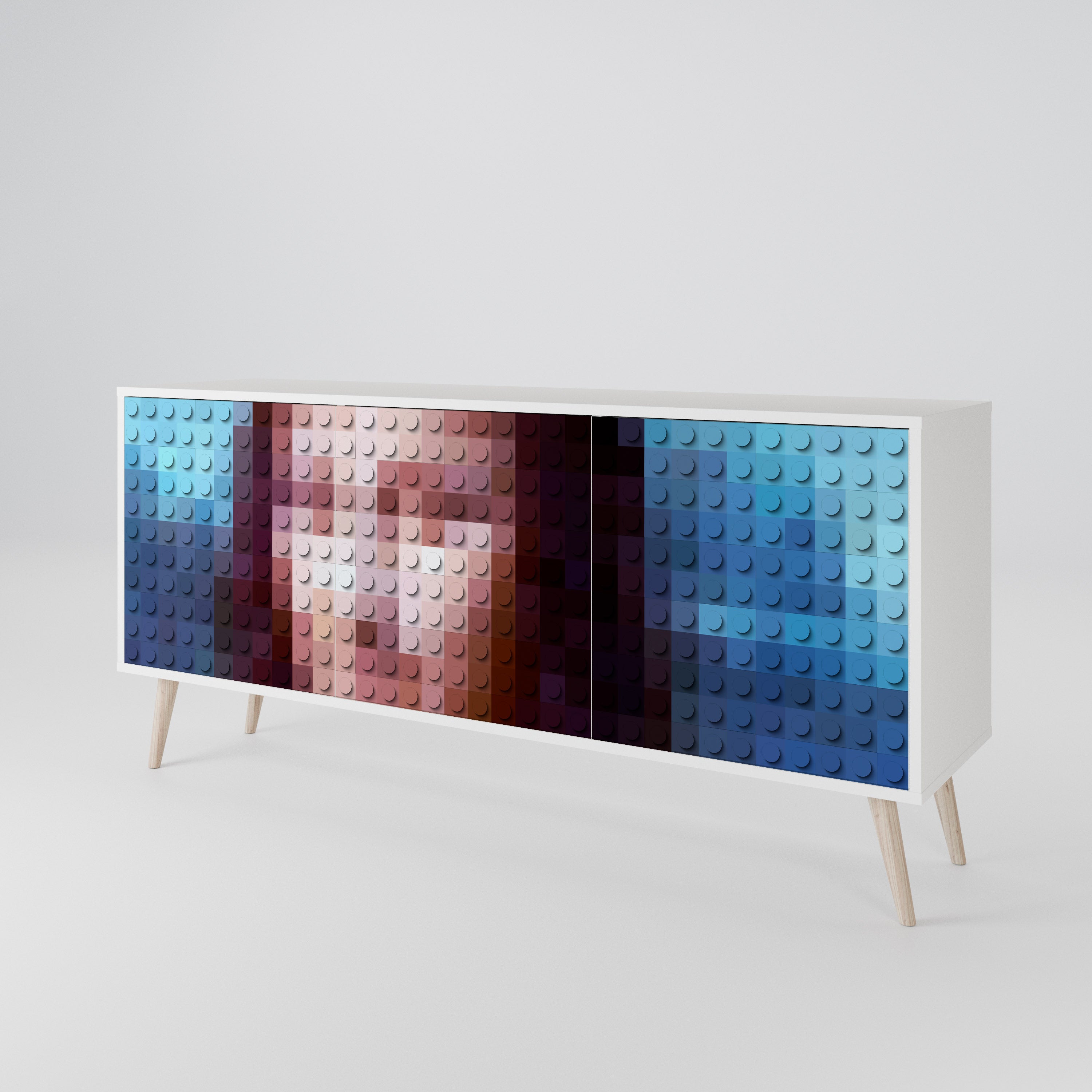 CONSTRUCTIVE ART 3-türiges Sideboard