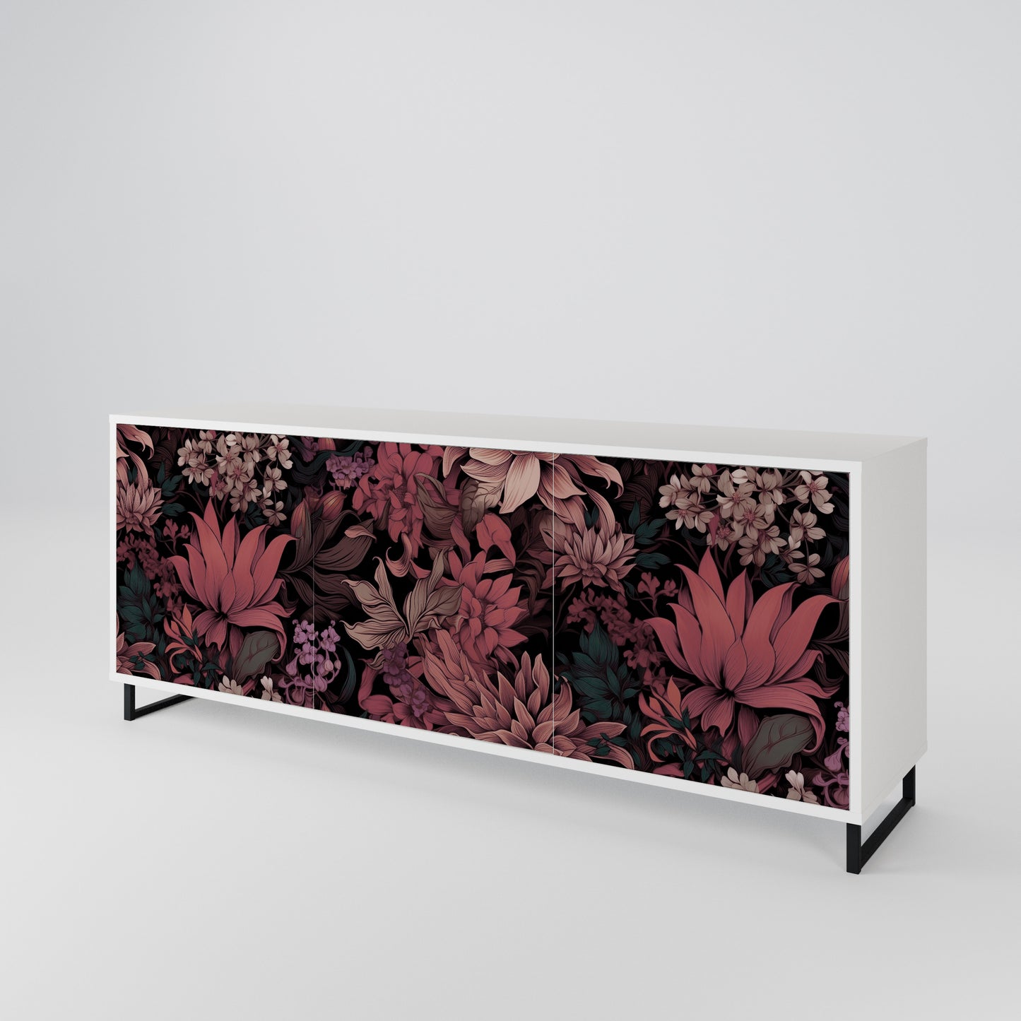 FLORAL WHISPER 3-türiges Sideboard