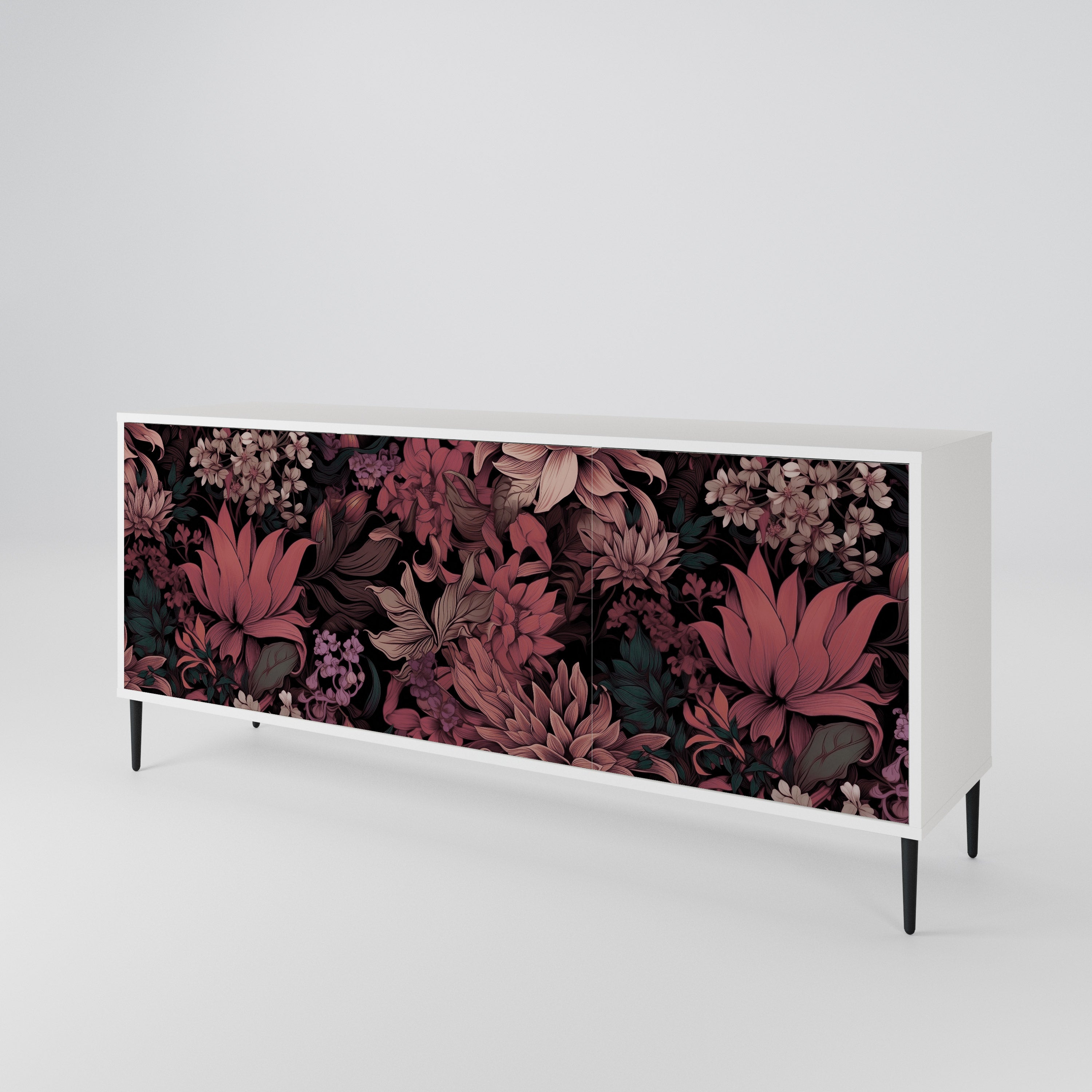 FLORAL WHISPER 3-türiges Sideboard