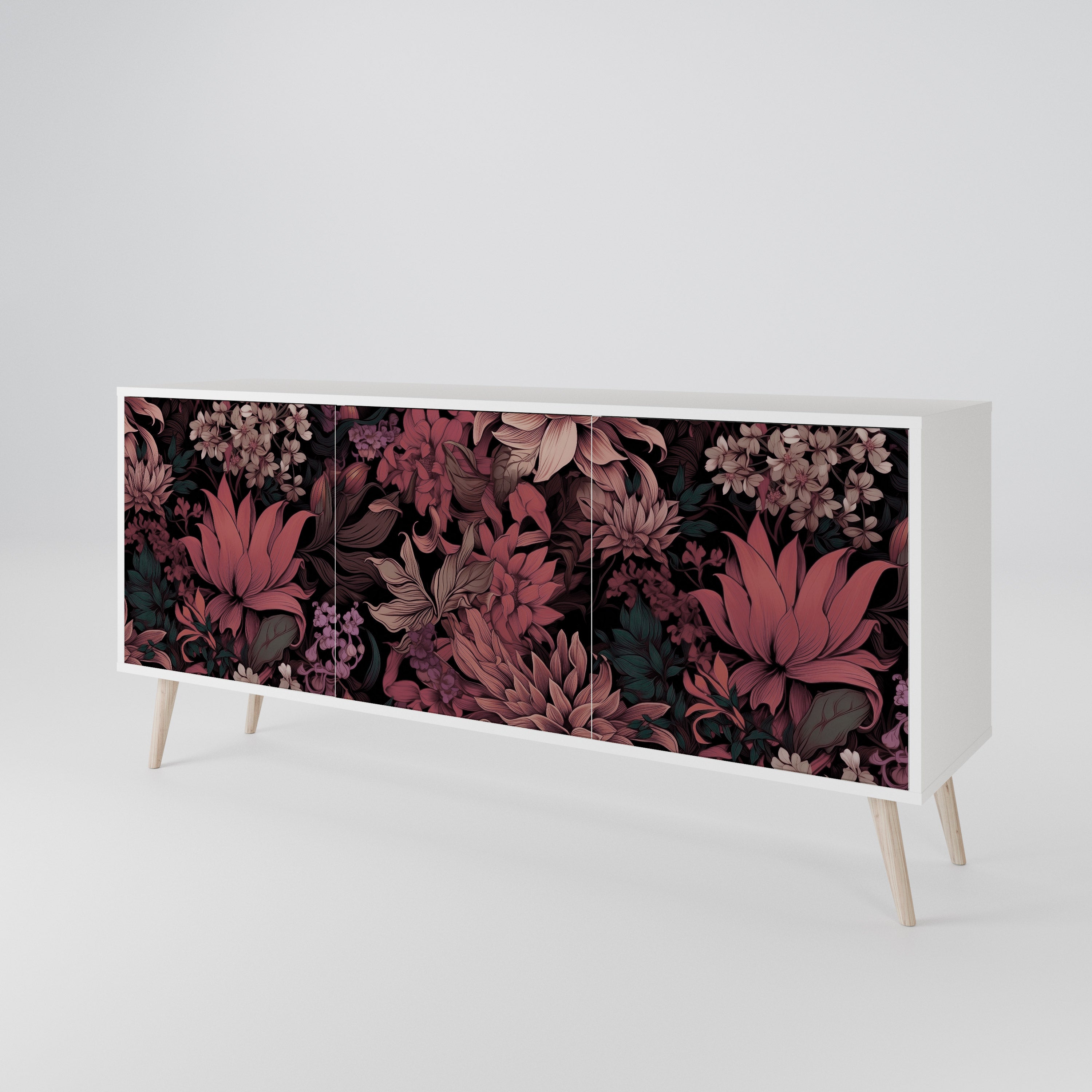 FLORAL WHISPER 3-türiges Sideboard