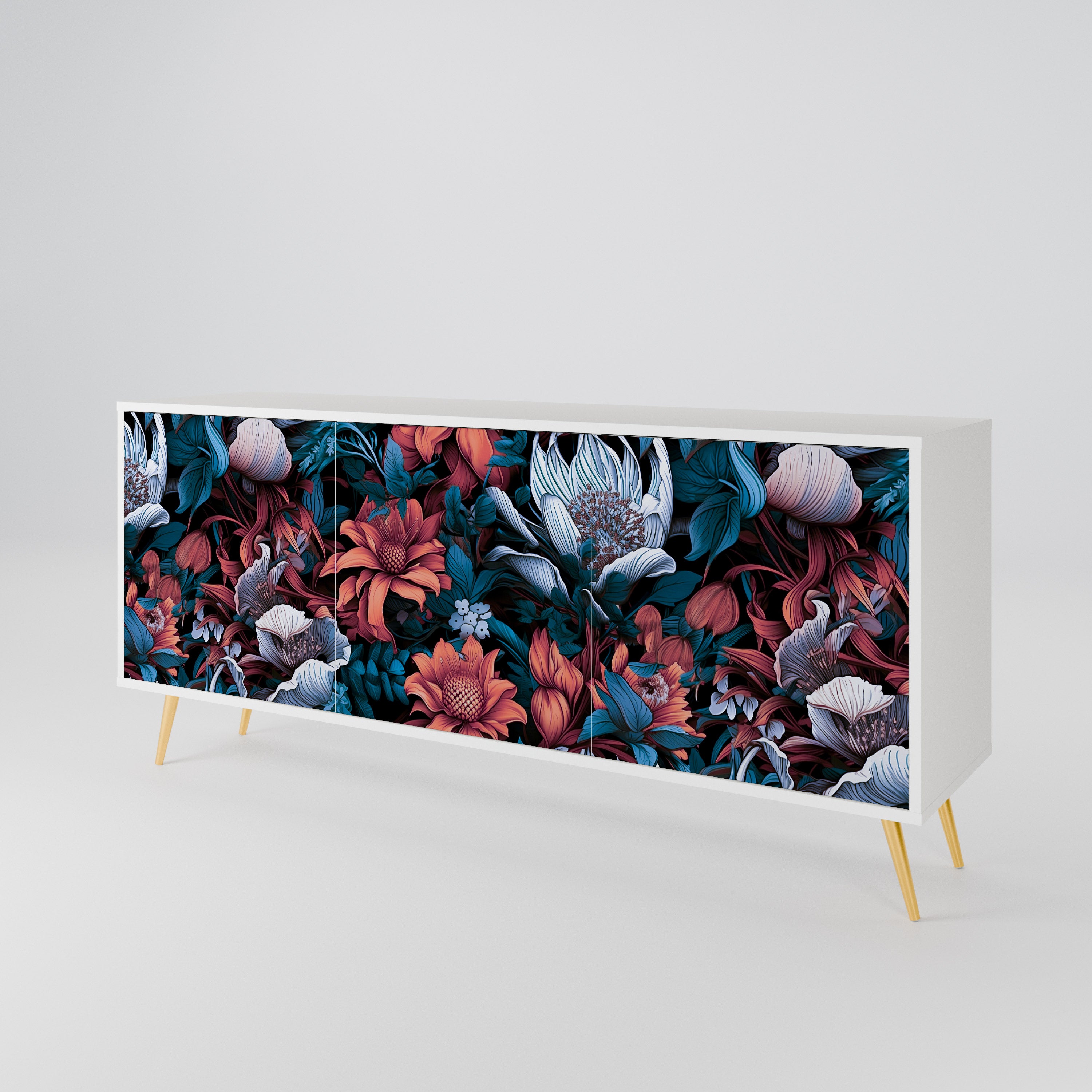 ETHEREAL BLOSSOMS 3-türiges Sideboard
