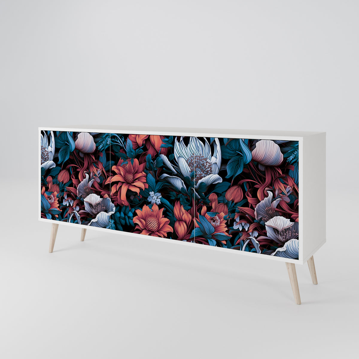 ETHEREAL BLOSSOMS 3-türiges Sideboard
