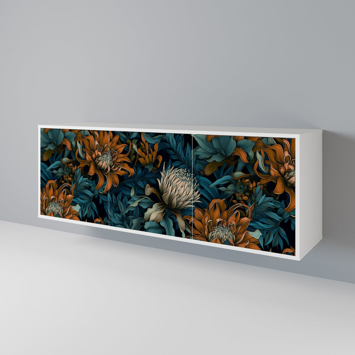 MORNING BLOOM 3-türiges Sideboard