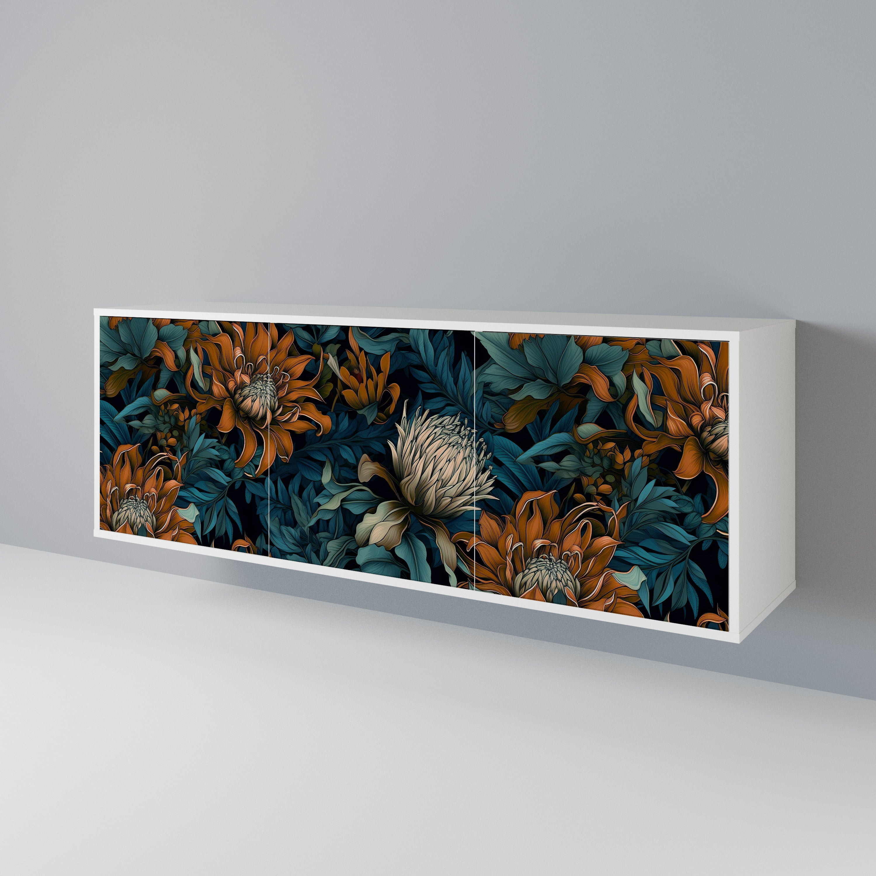 MORNING BLOOM 3-türiges Sideboard