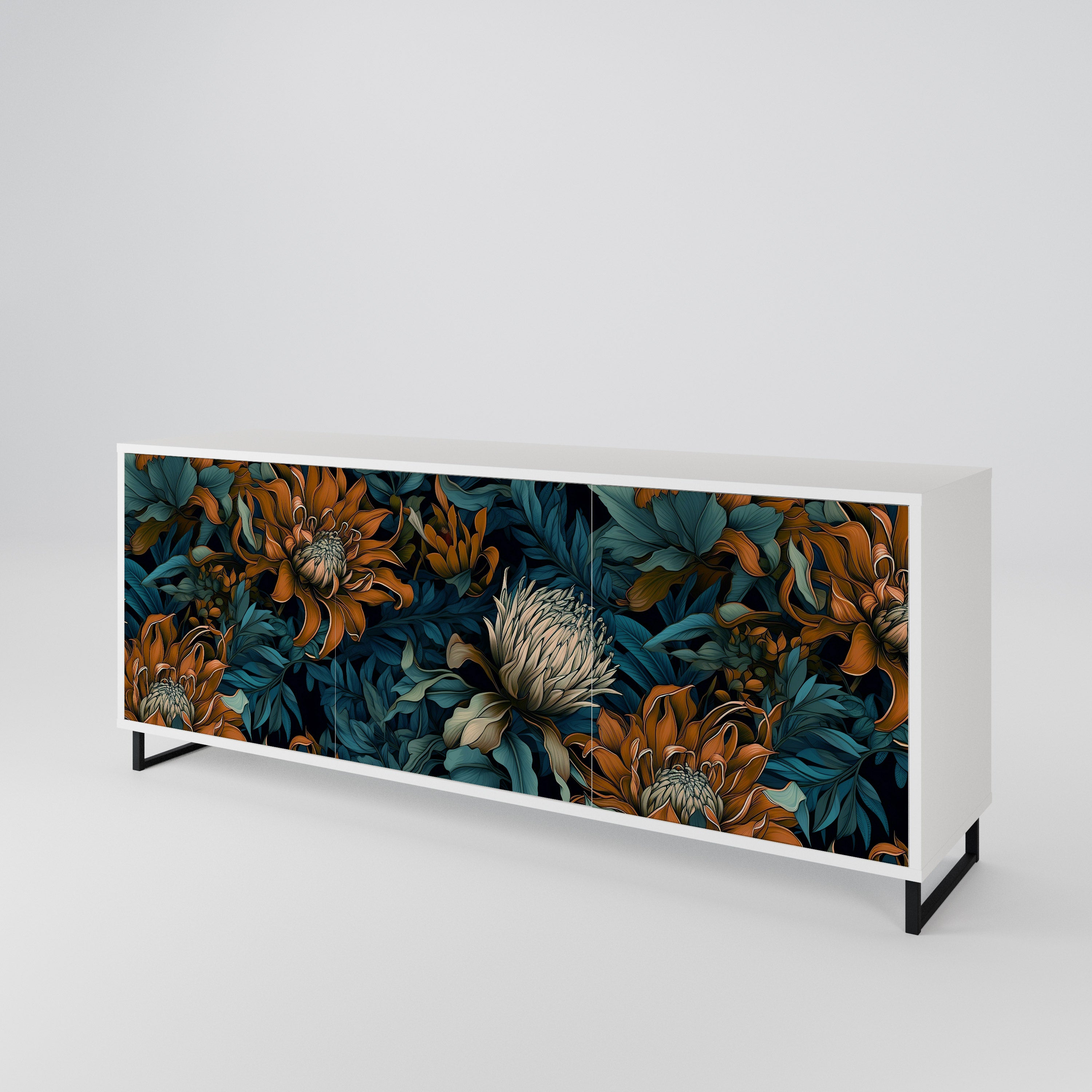 MORNING BLOOM 3-türiges Sideboard