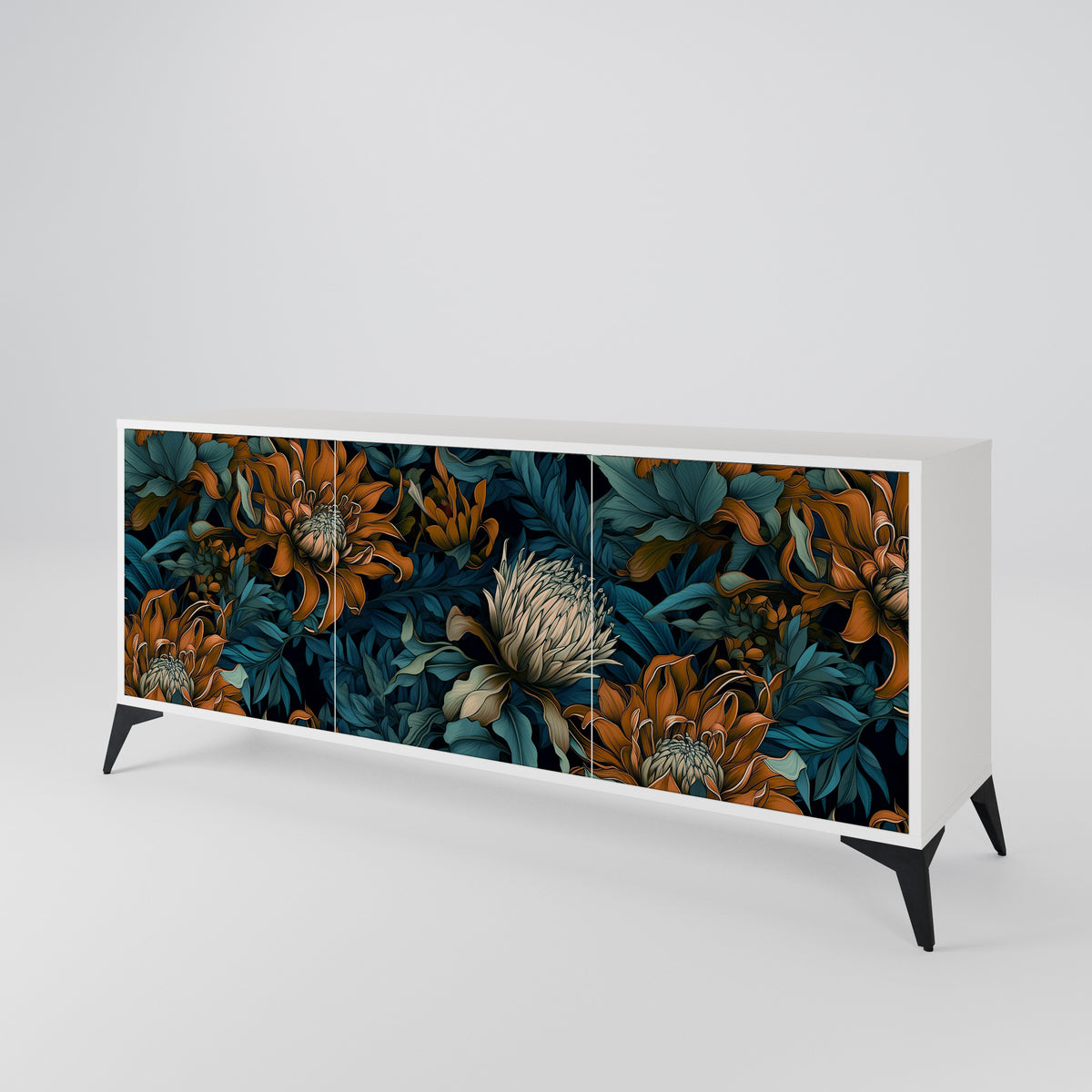 MORNING BLOOM 3-türiges Sideboard