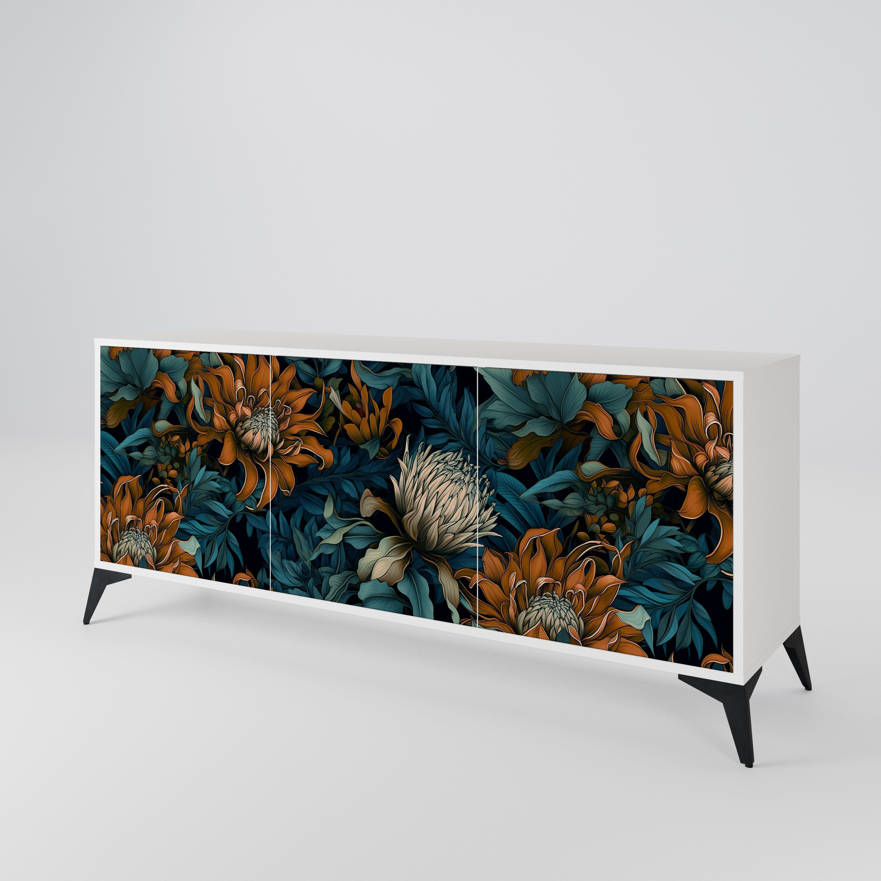 MORNING BLOOM 3-türiges Sideboard