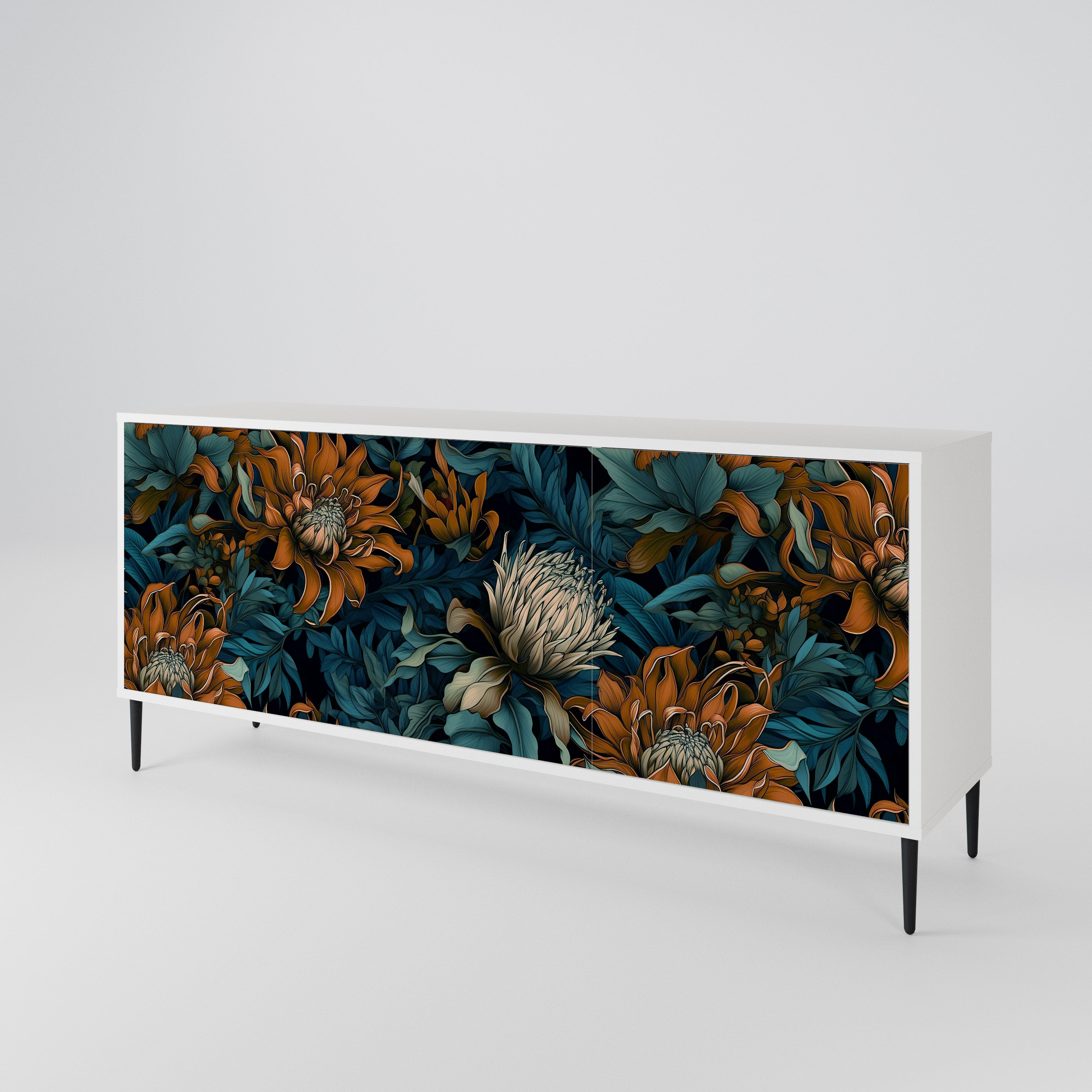 MORNING BLOOM 3-türiges Sideboard