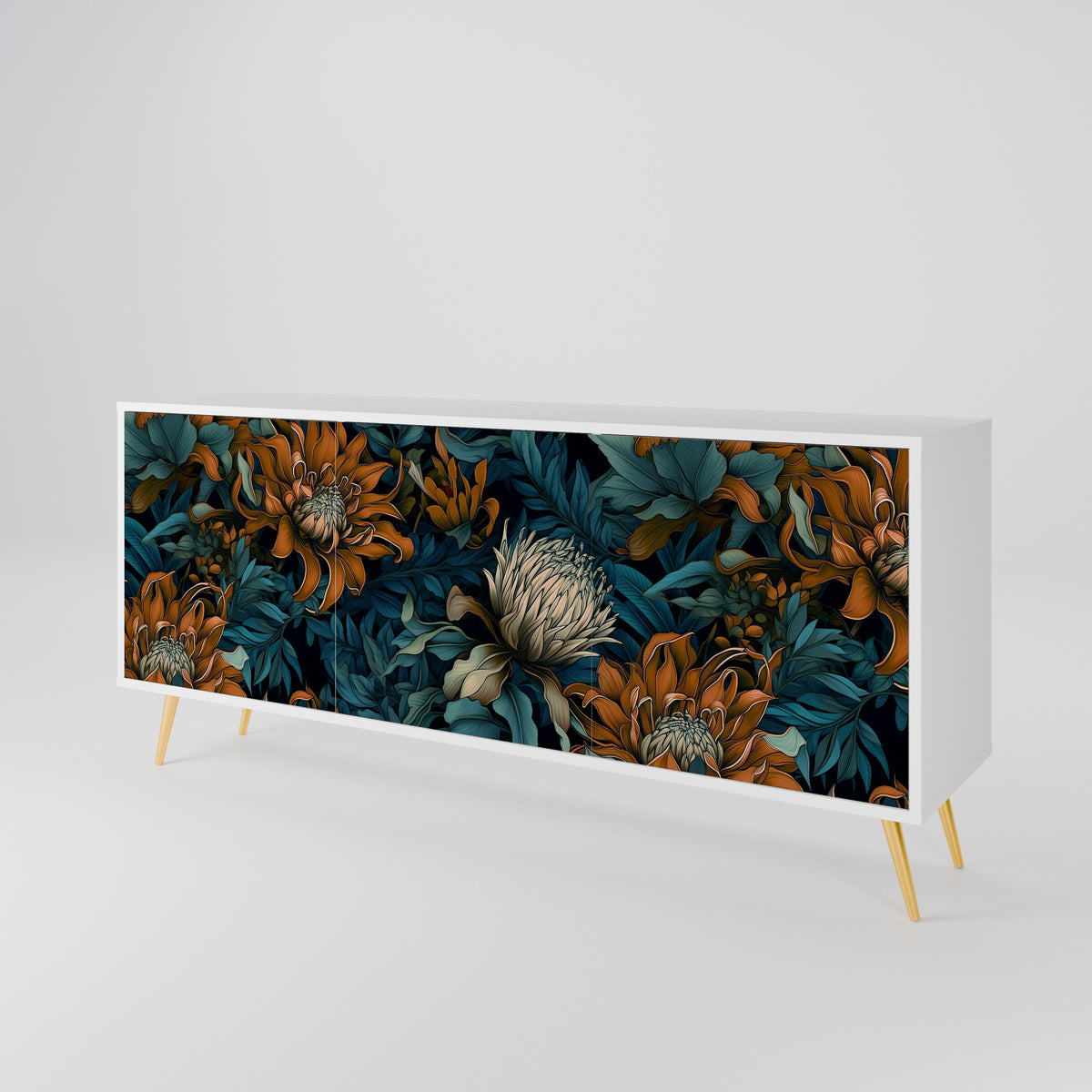 MORNING BLOOM 3-türiges Sideboard