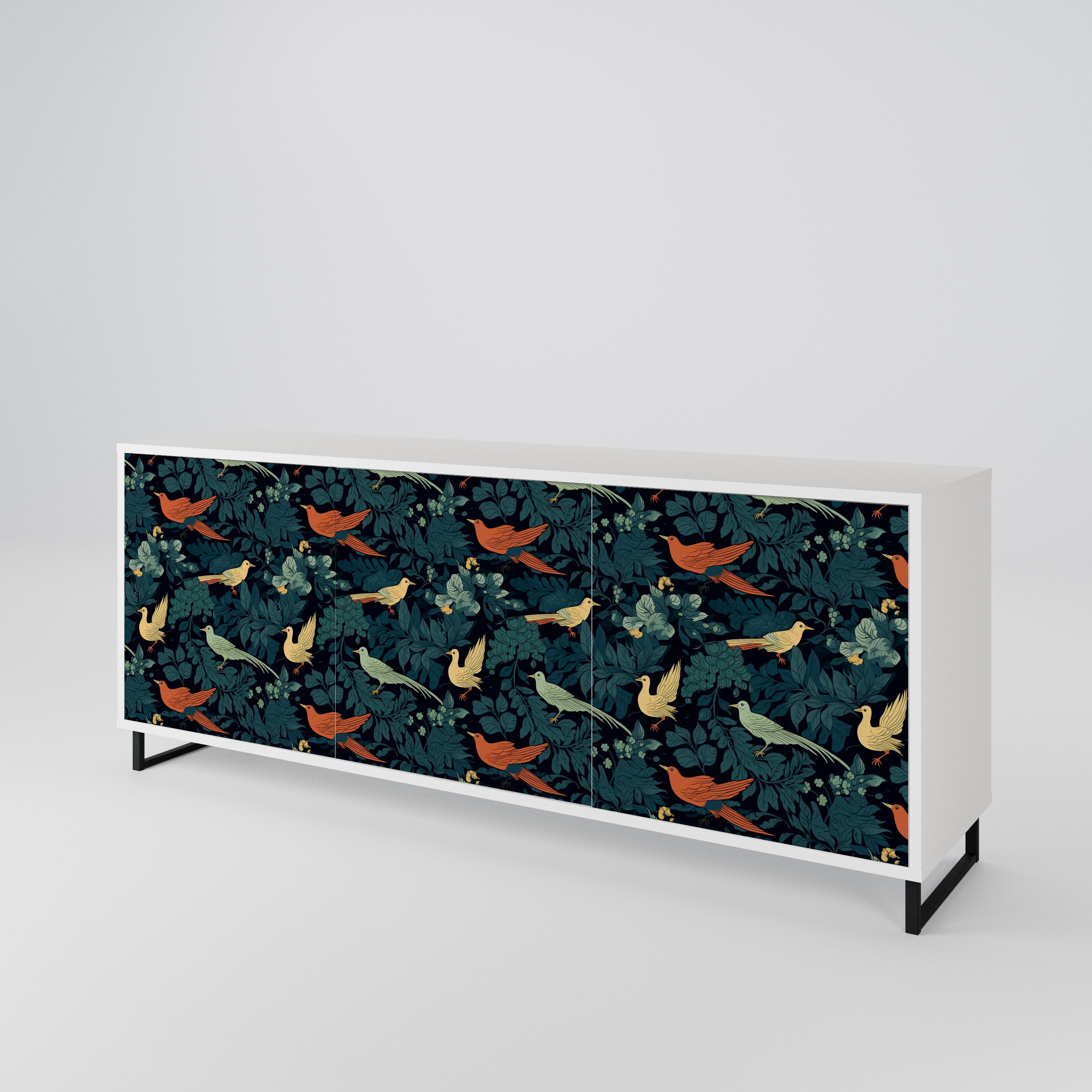 FOWL ORNAMENT 3-türiges Sideboard