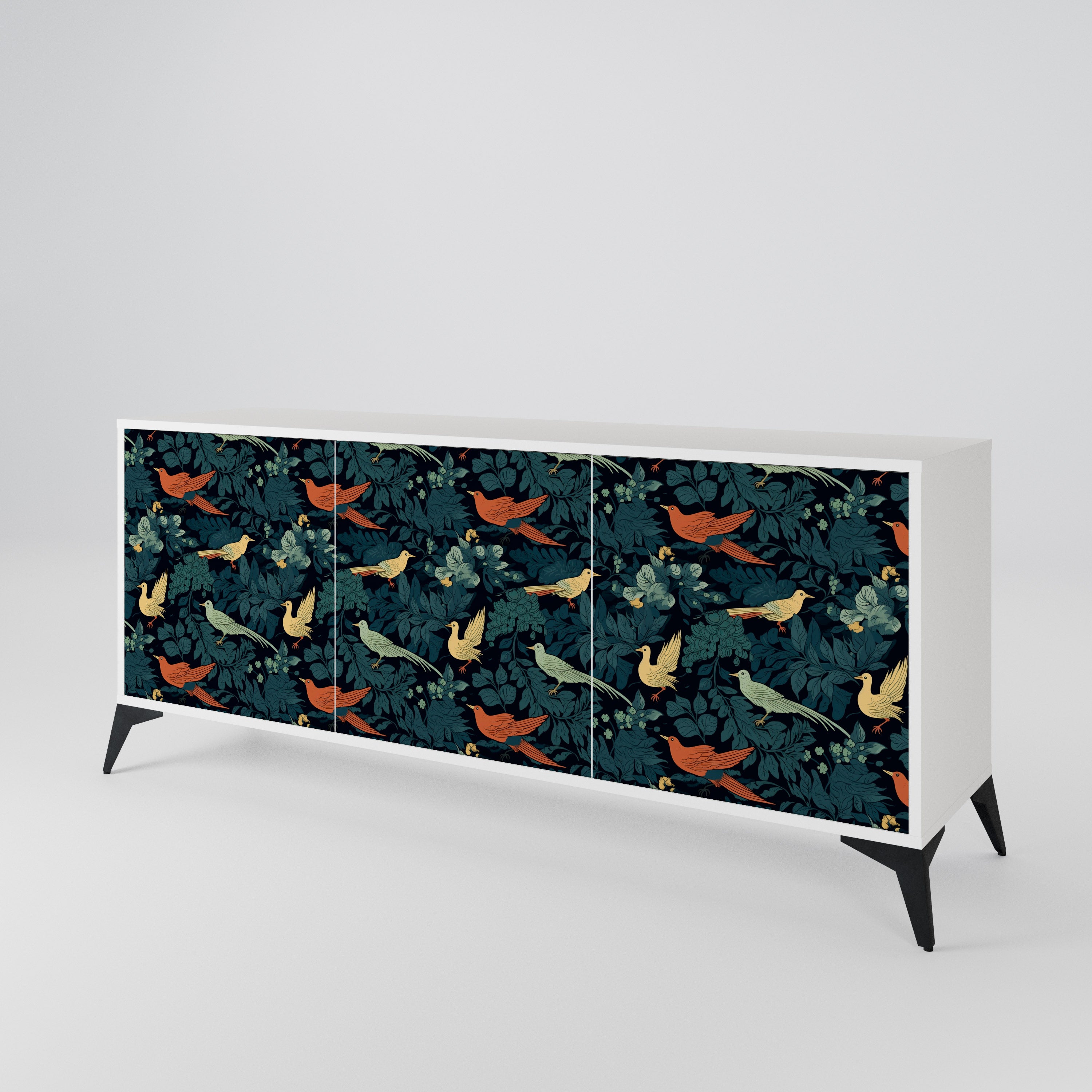 FOWL ORNAMENT 3-türiges Sideboard