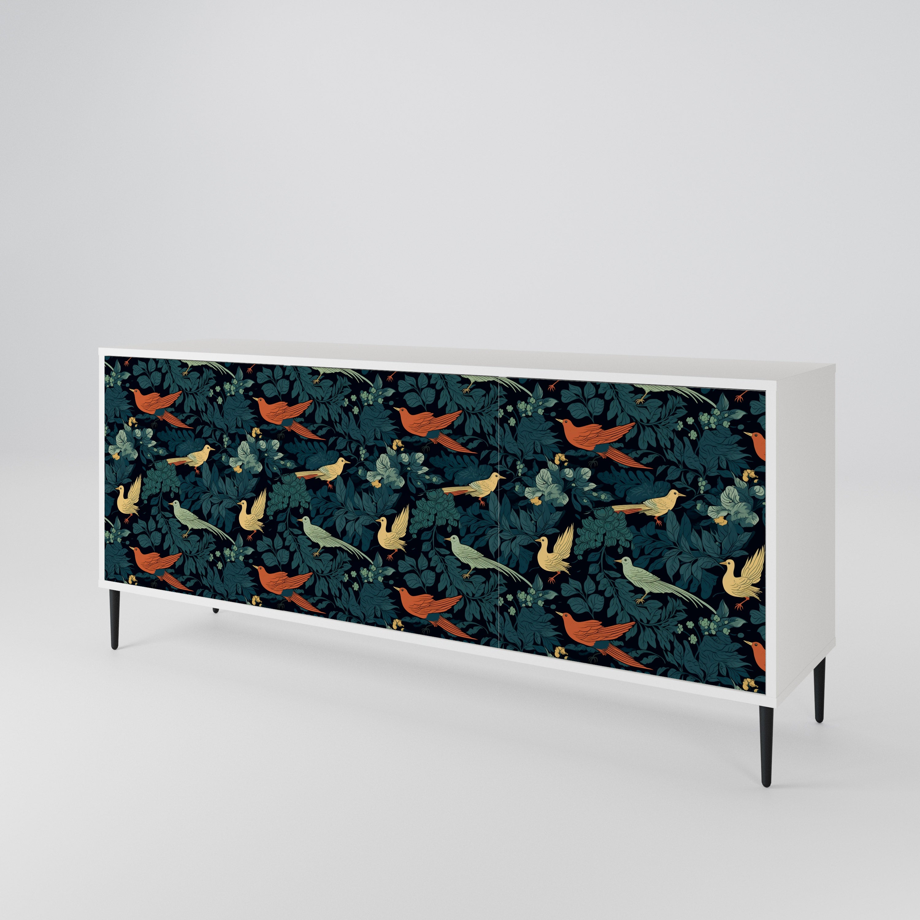 FOWL ORNAMENT 3-türiges Sideboard