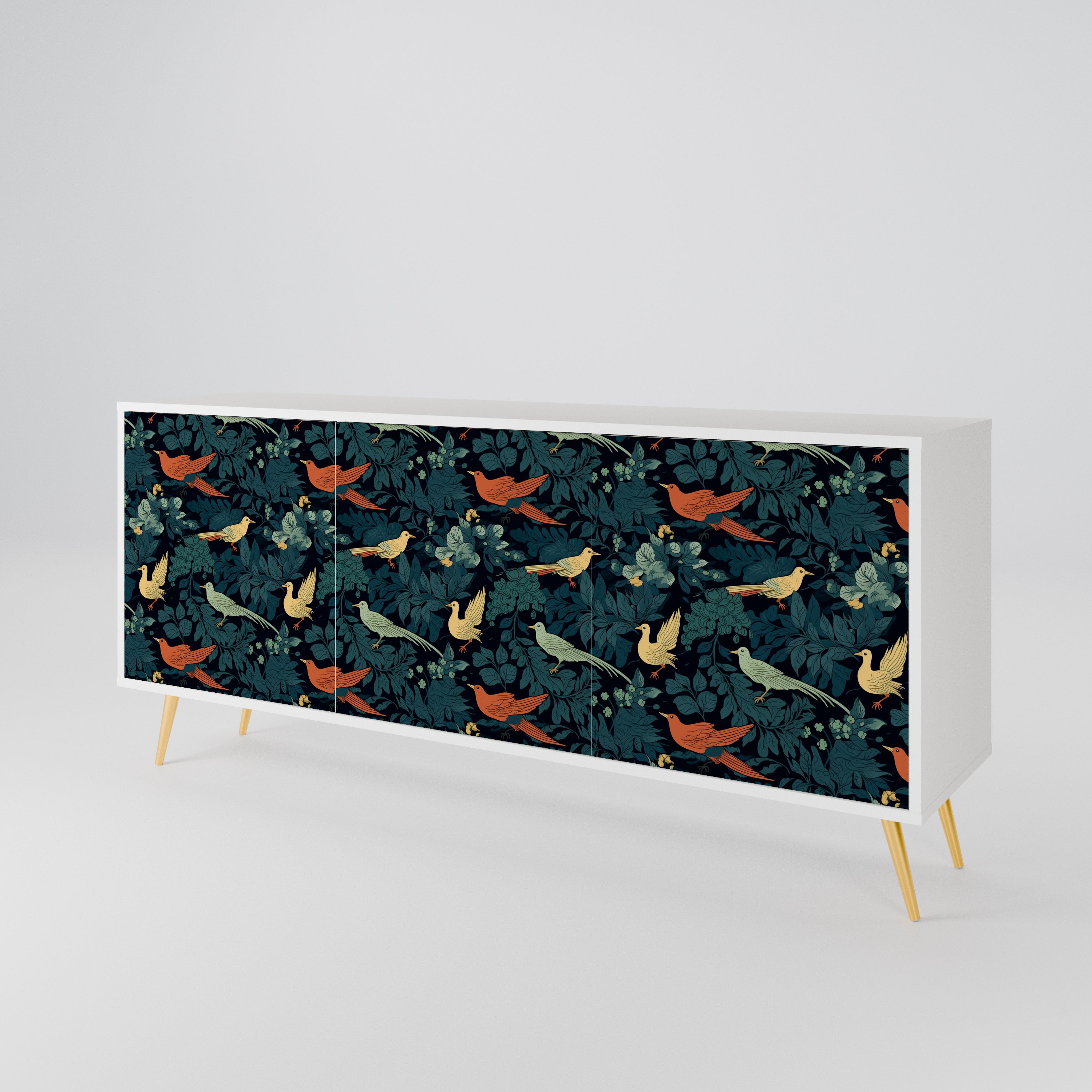 FOWL ORNAMENT 3-türiges Sideboard