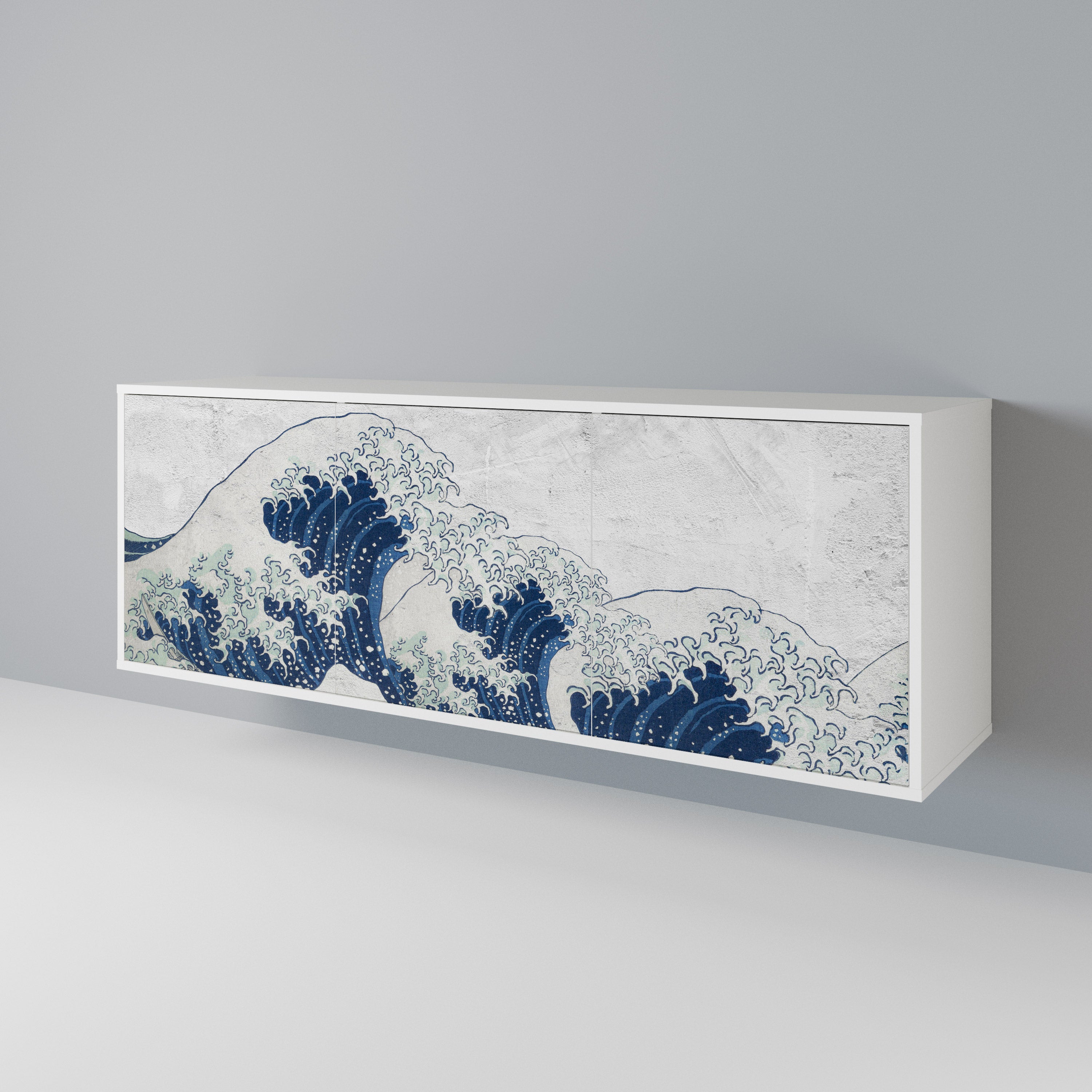 THE GREAT WAVE AT KANAGAWA 3-türiges Sideboard