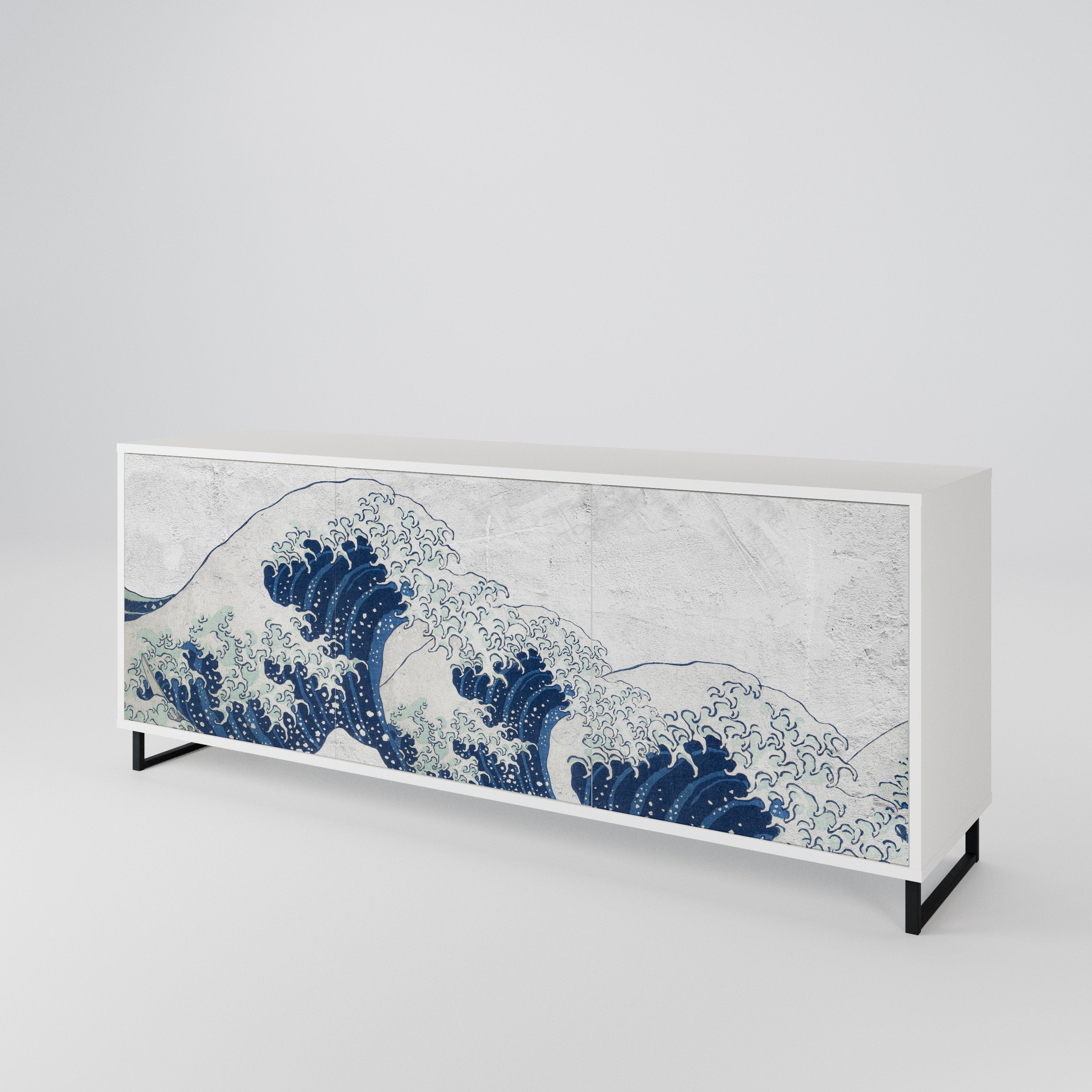 THE GREAT WAVE AT KANAGAWA 3-türiges Sideboard