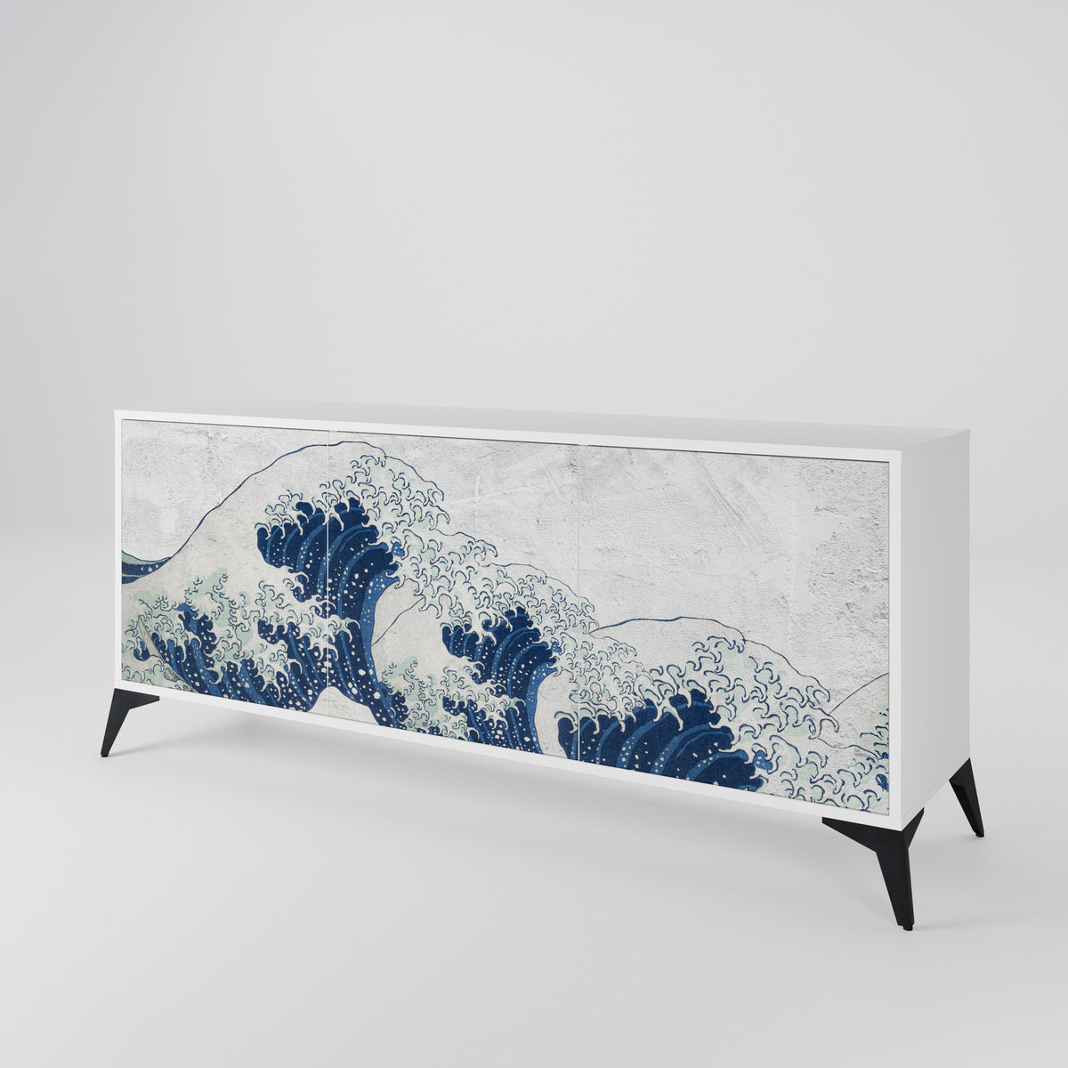 THE GREAT WAVE AT KANAGAWA 3-türiges Sideboard