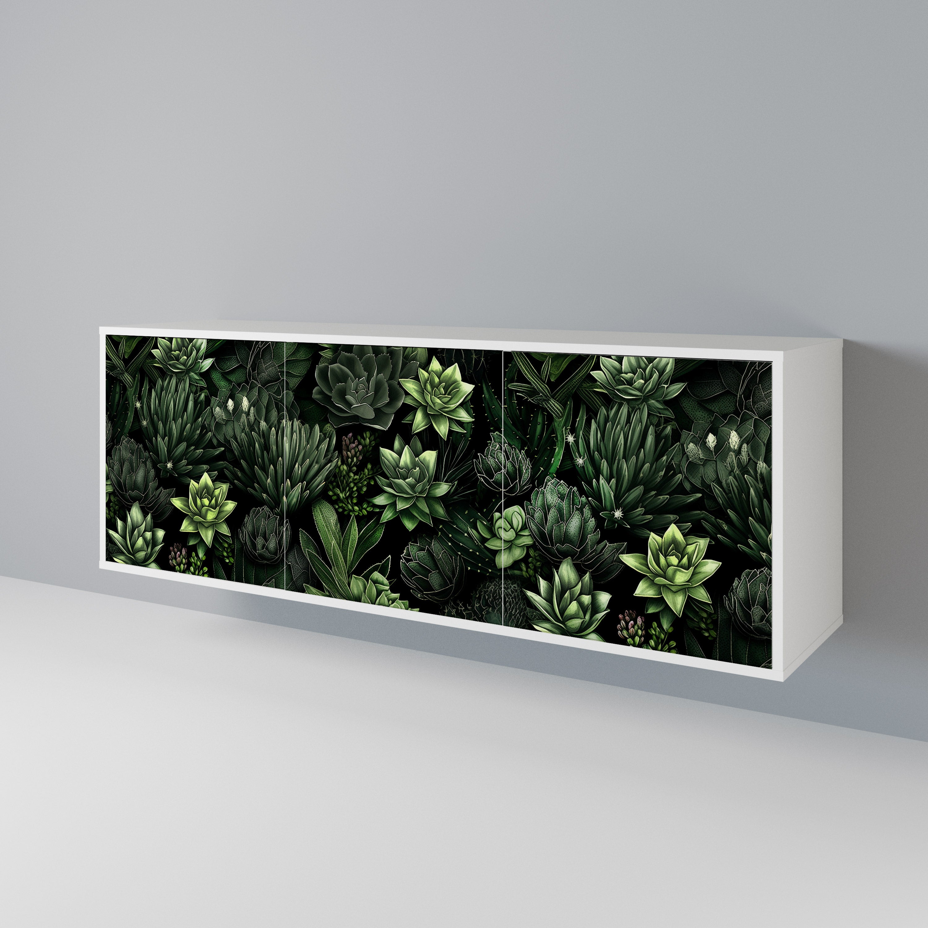 SUCCULENT JUNGLE 3-türiges Sideboard