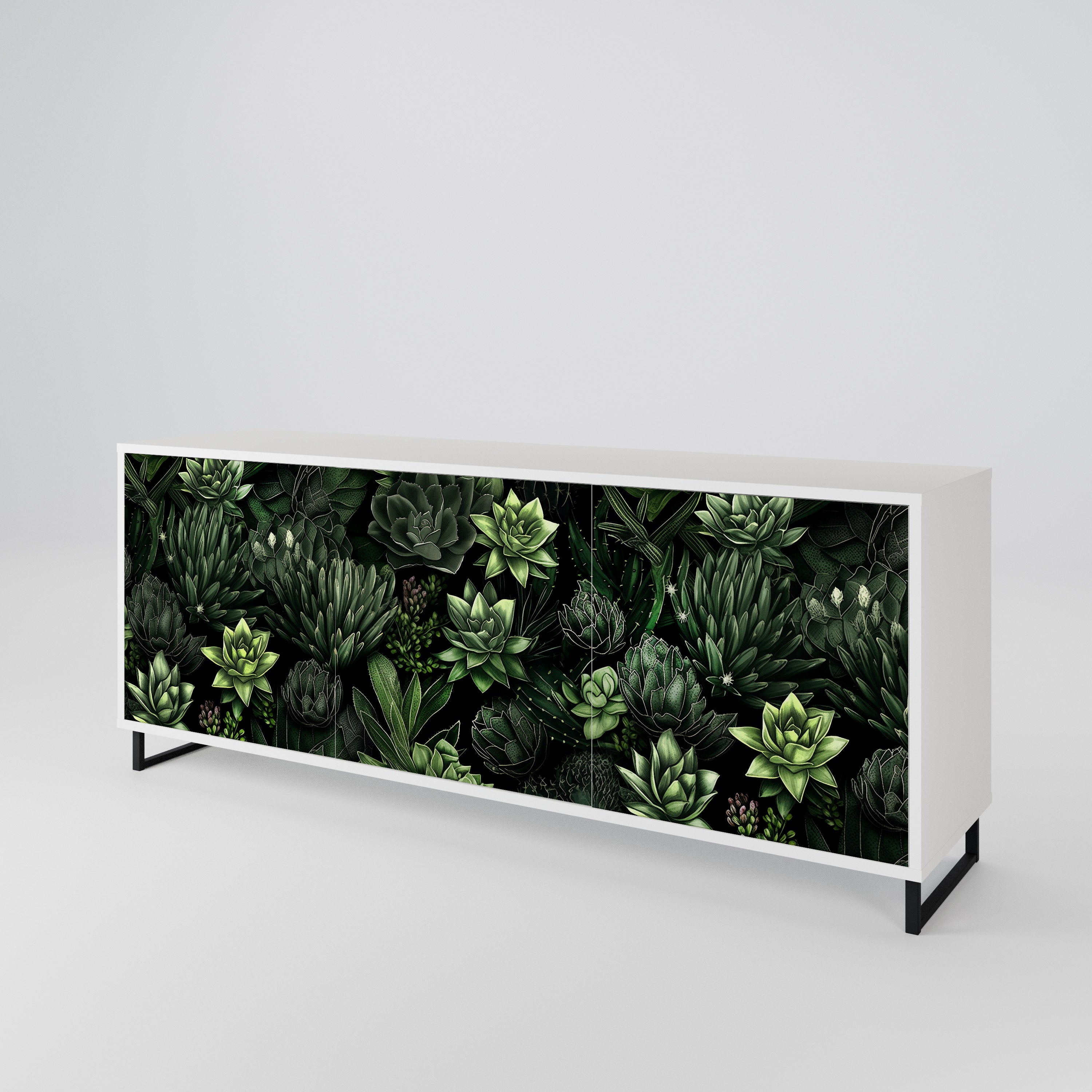 SUCCULENT JUNGLE 3-türiges Sideboard