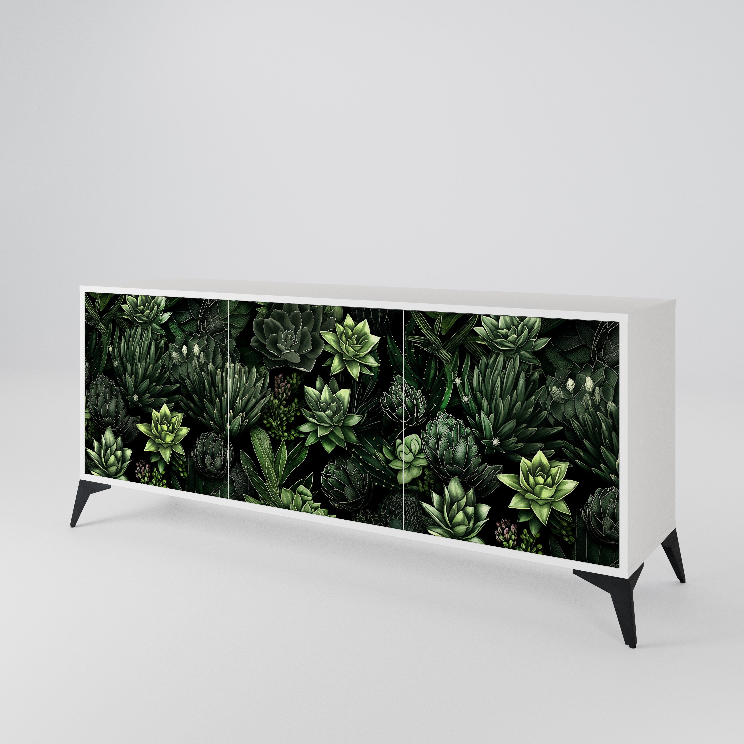 SUCCULENT JUNGLE 3-türiges Sideboard