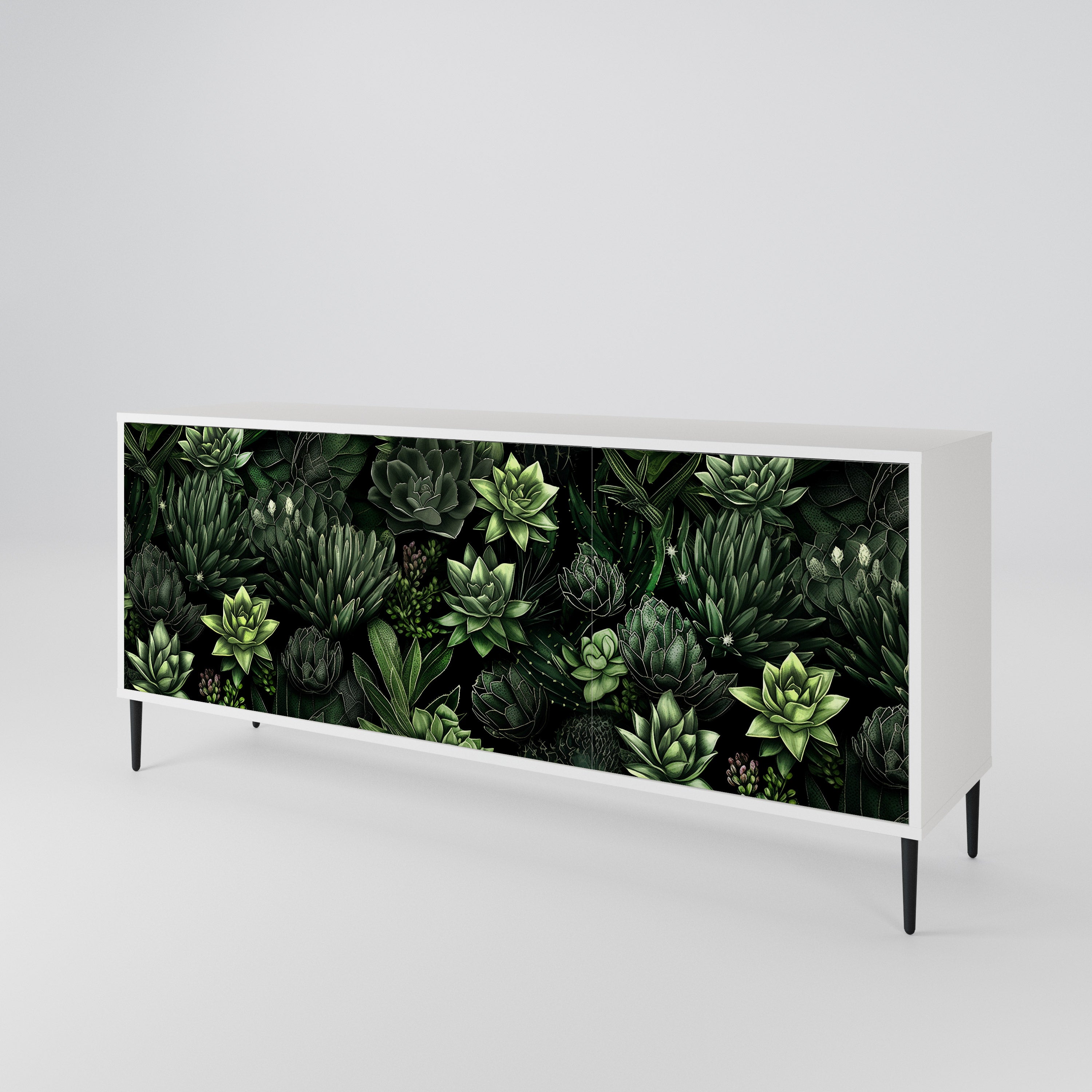 SUCCULENT JUNGLE 3-türiges Sideboard