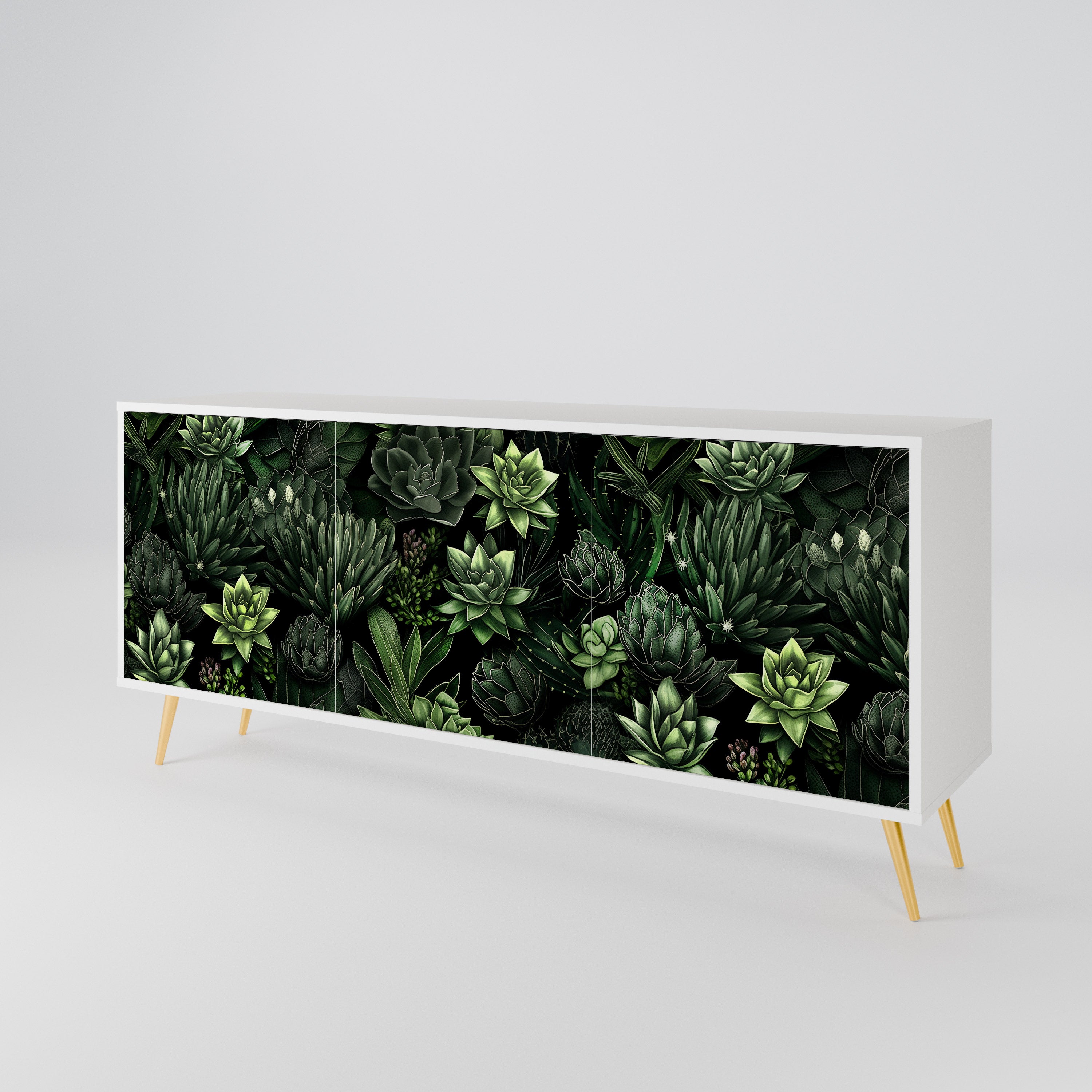 SUCCULENT JUNGLE 3-türiges Sideboard