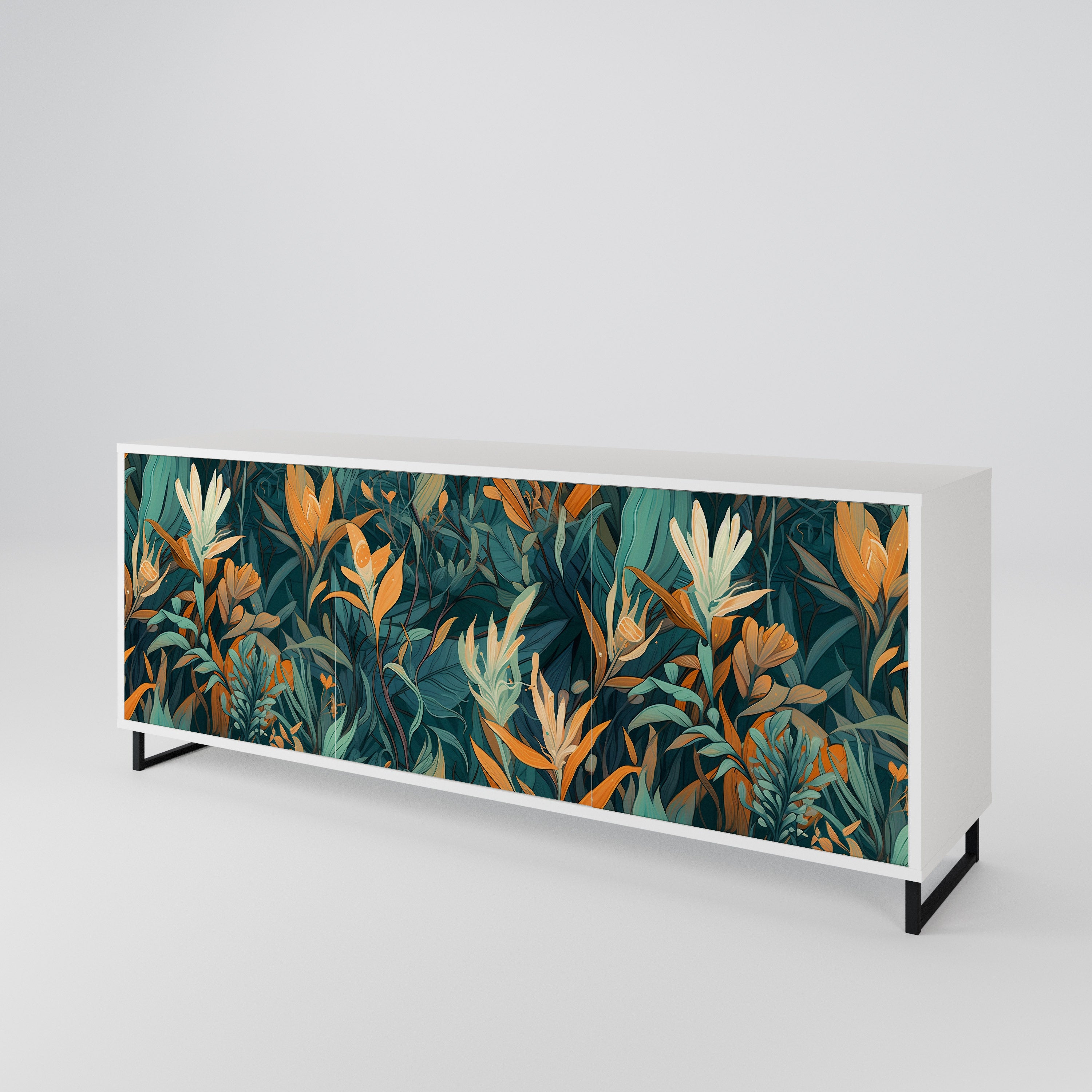 FLORAL SERENITY 3-türiges Sideboard