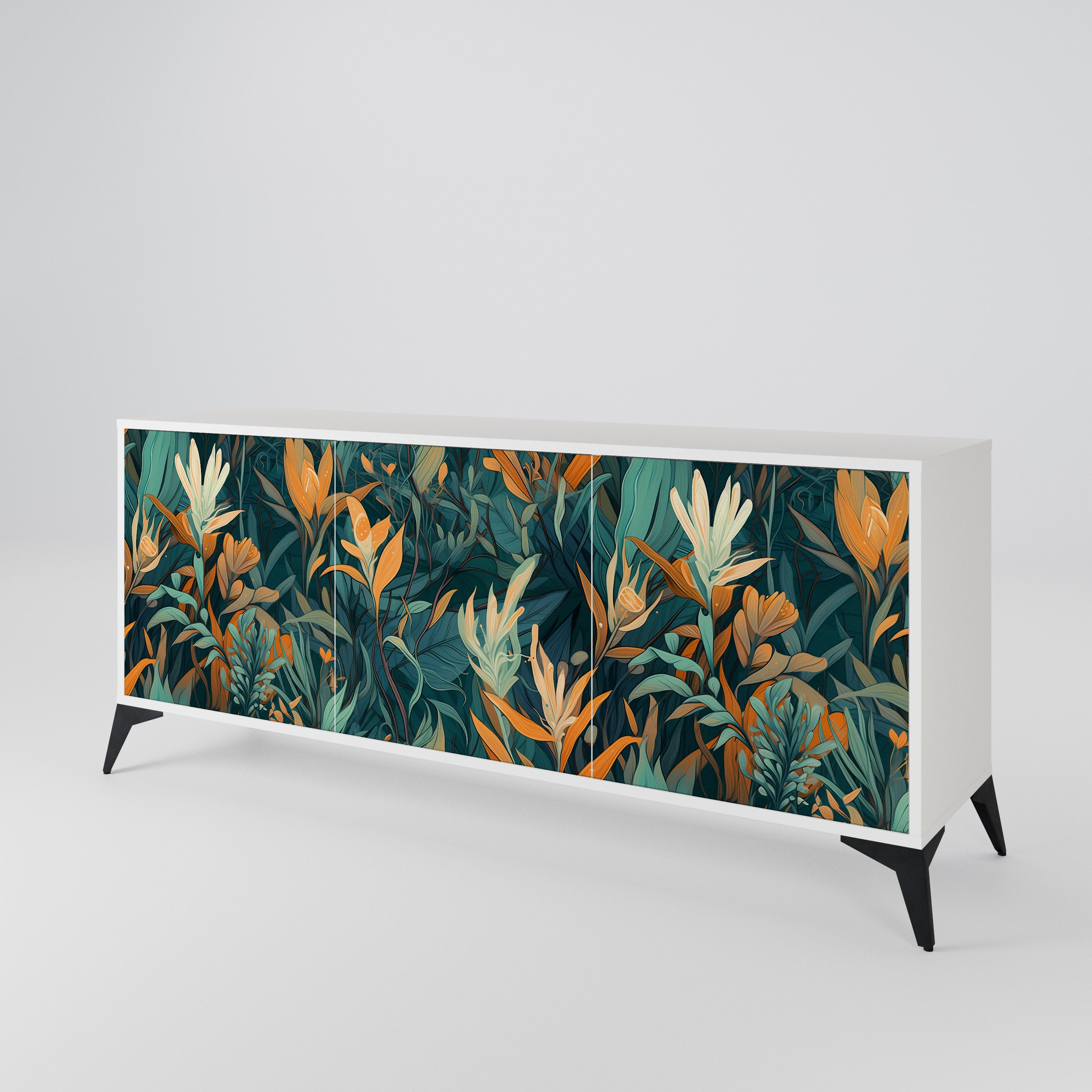 FLORAL SERENITY 3-türiges Sideboard