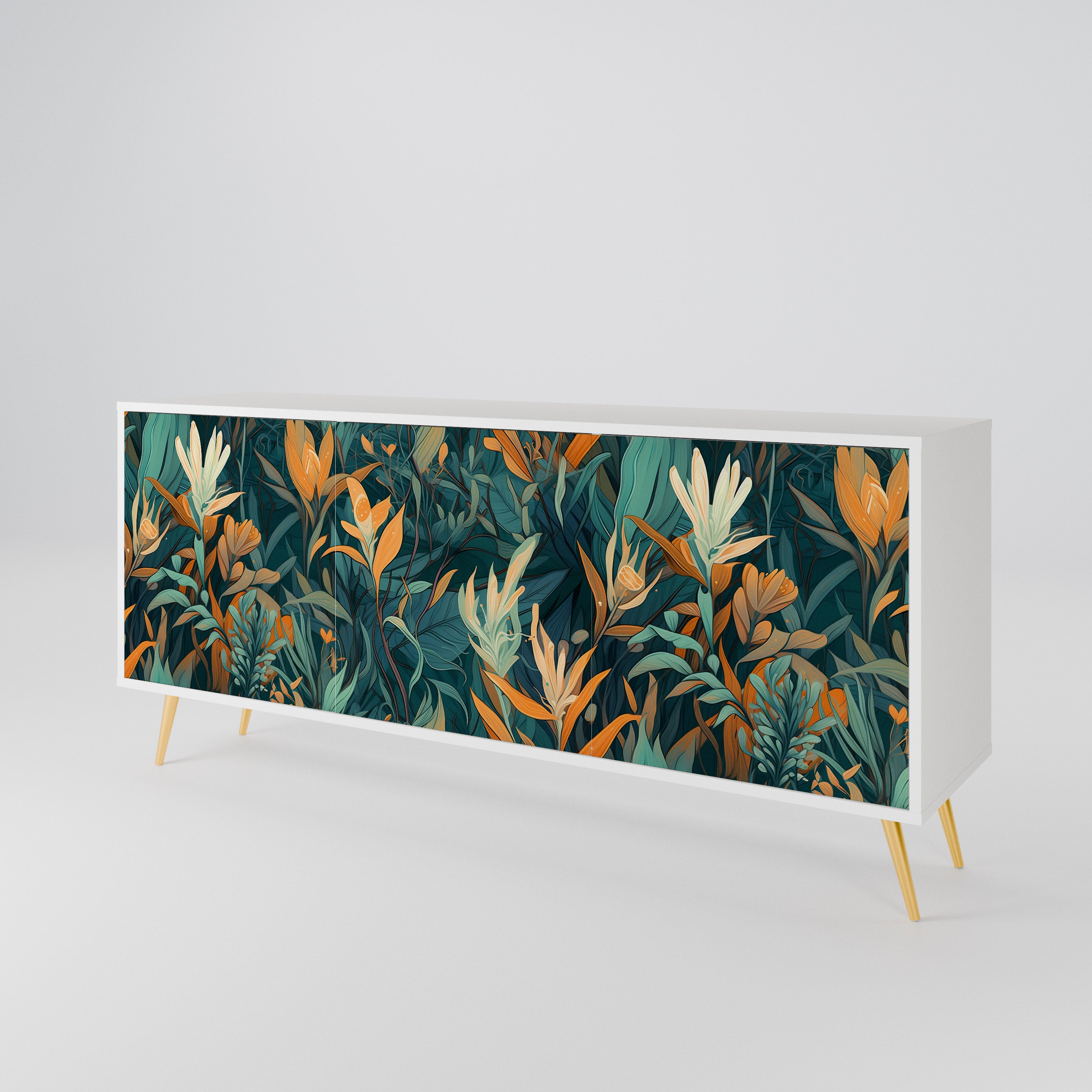 FLORAL SERENITY 3-türiges Sideboard