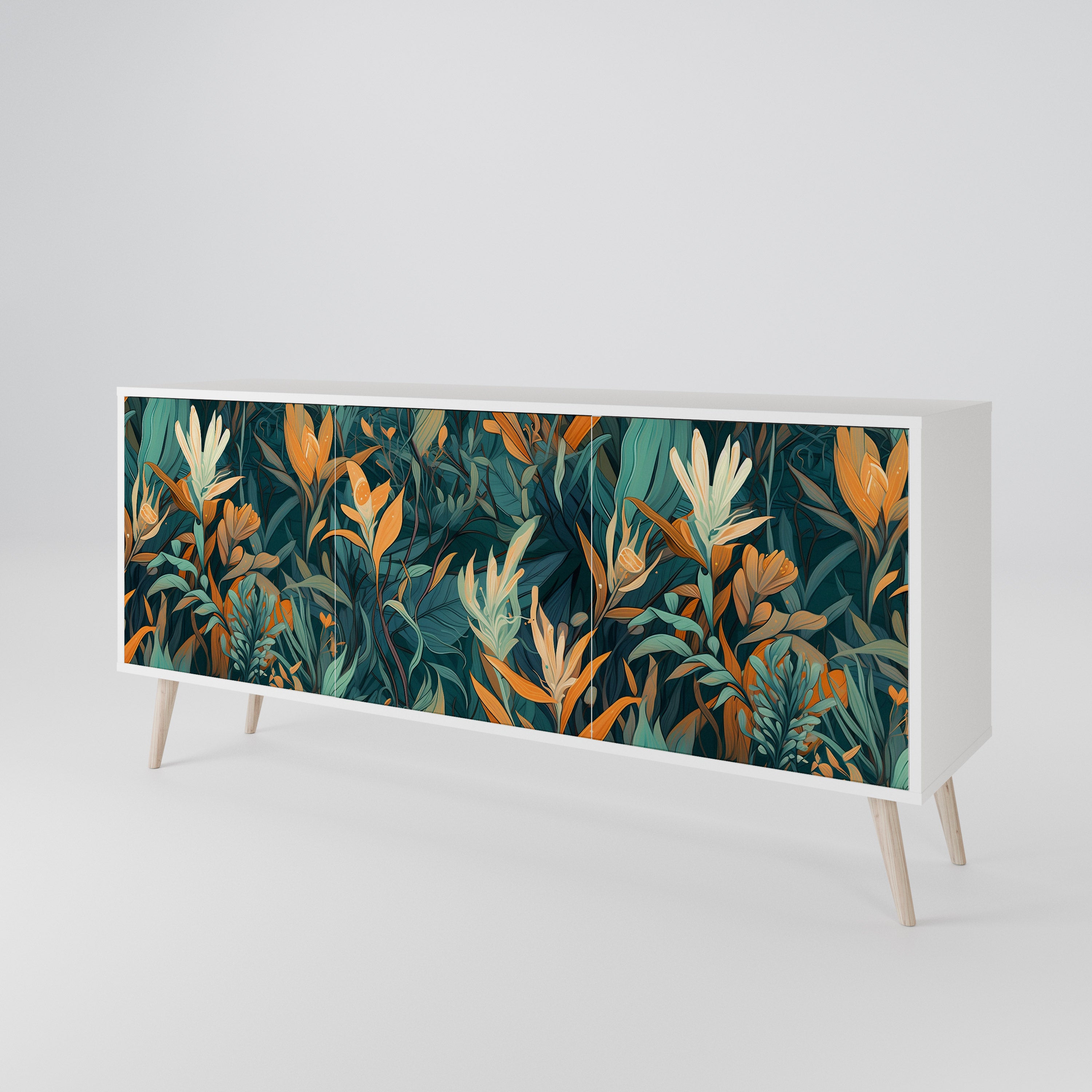 FLORAL SERENITY 3-türiges Sideboard