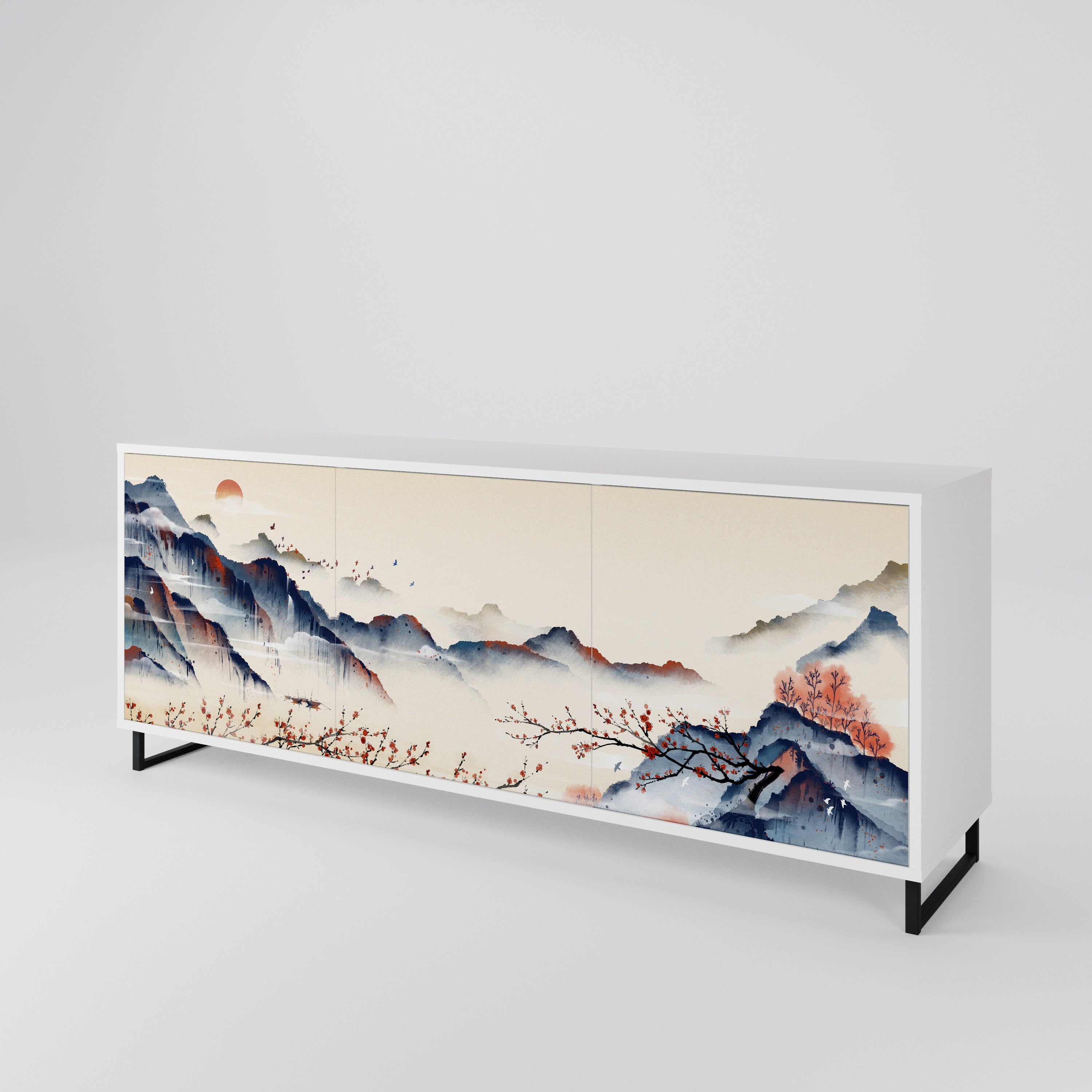 JAPANESE LANDSCAPE 3-türiges Sideboard
