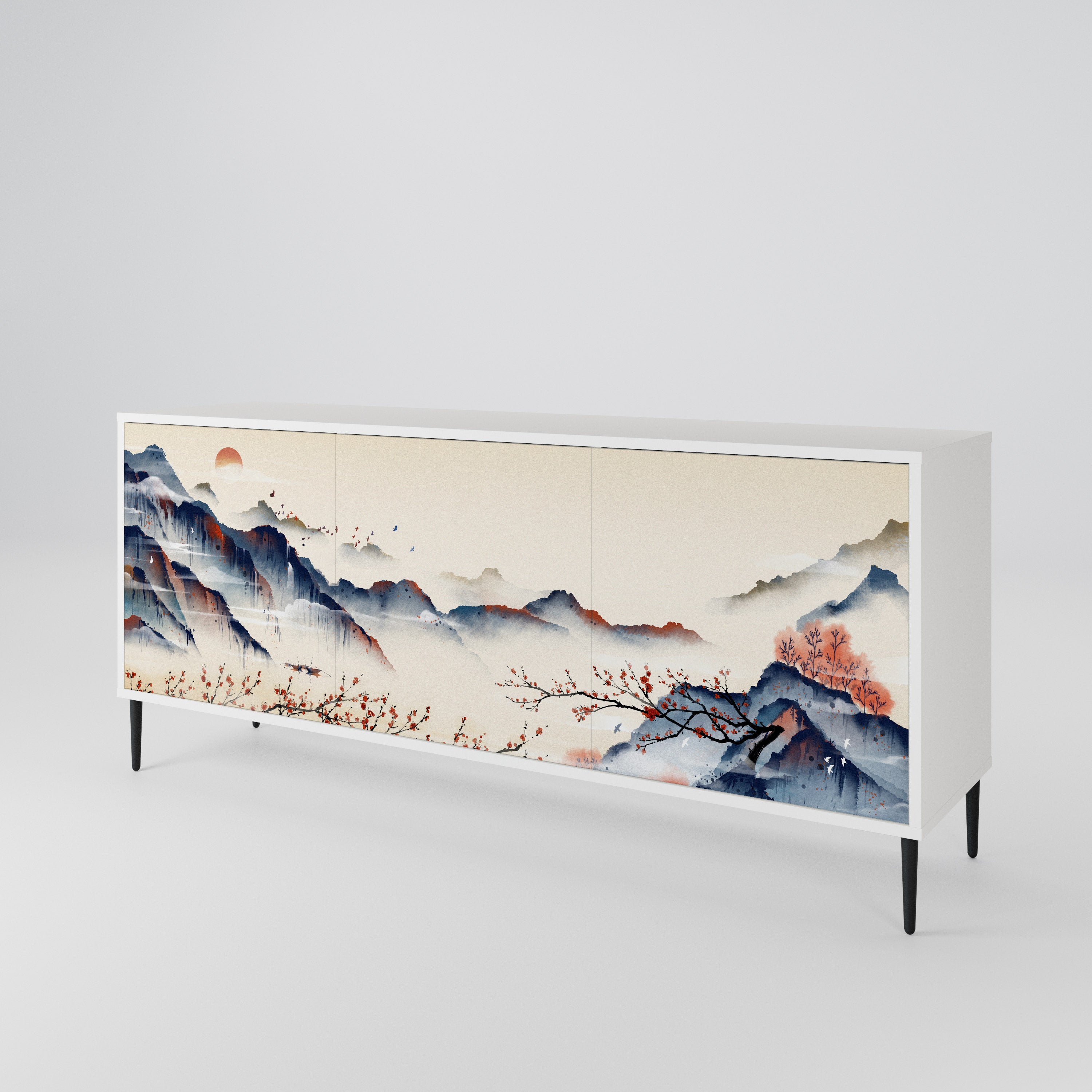 JAPANESE LANDSCAPE 3-türiges Sideboard