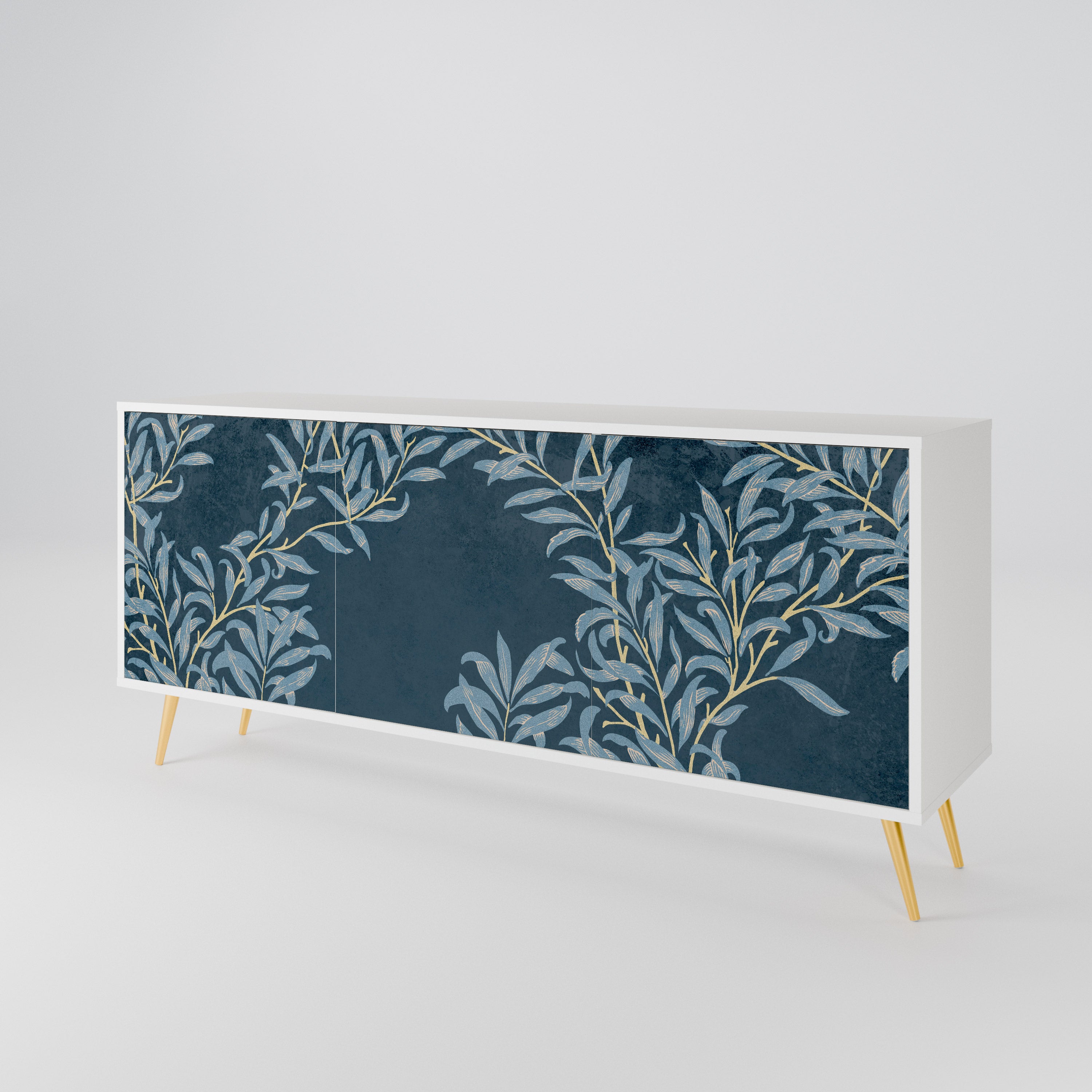 BLUE LEAVES 3-türiges Sideboard