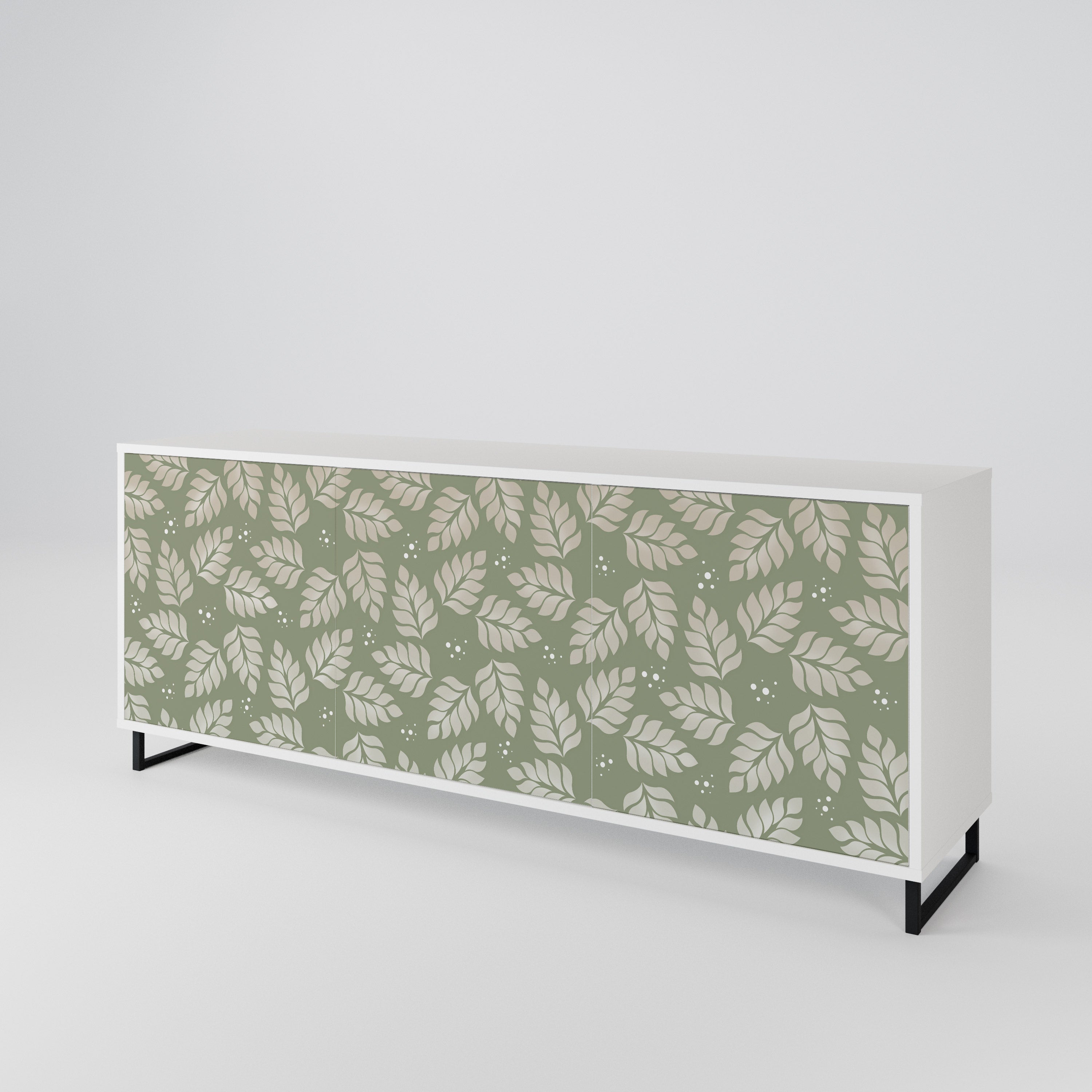 LEAVES ON GREEN 3-türiges Sideboard