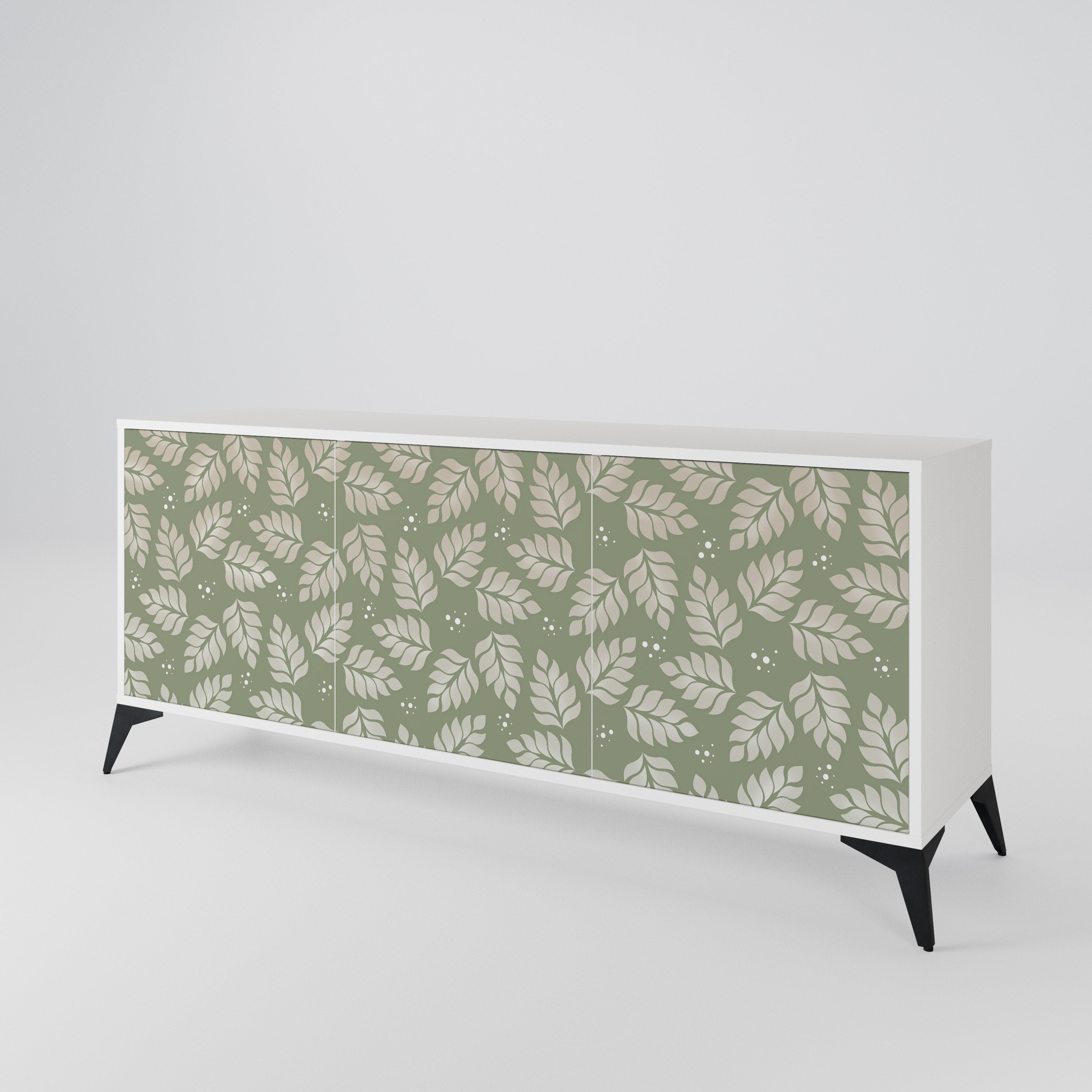 LEAVES ON GREEN 3-türiges Sideboard