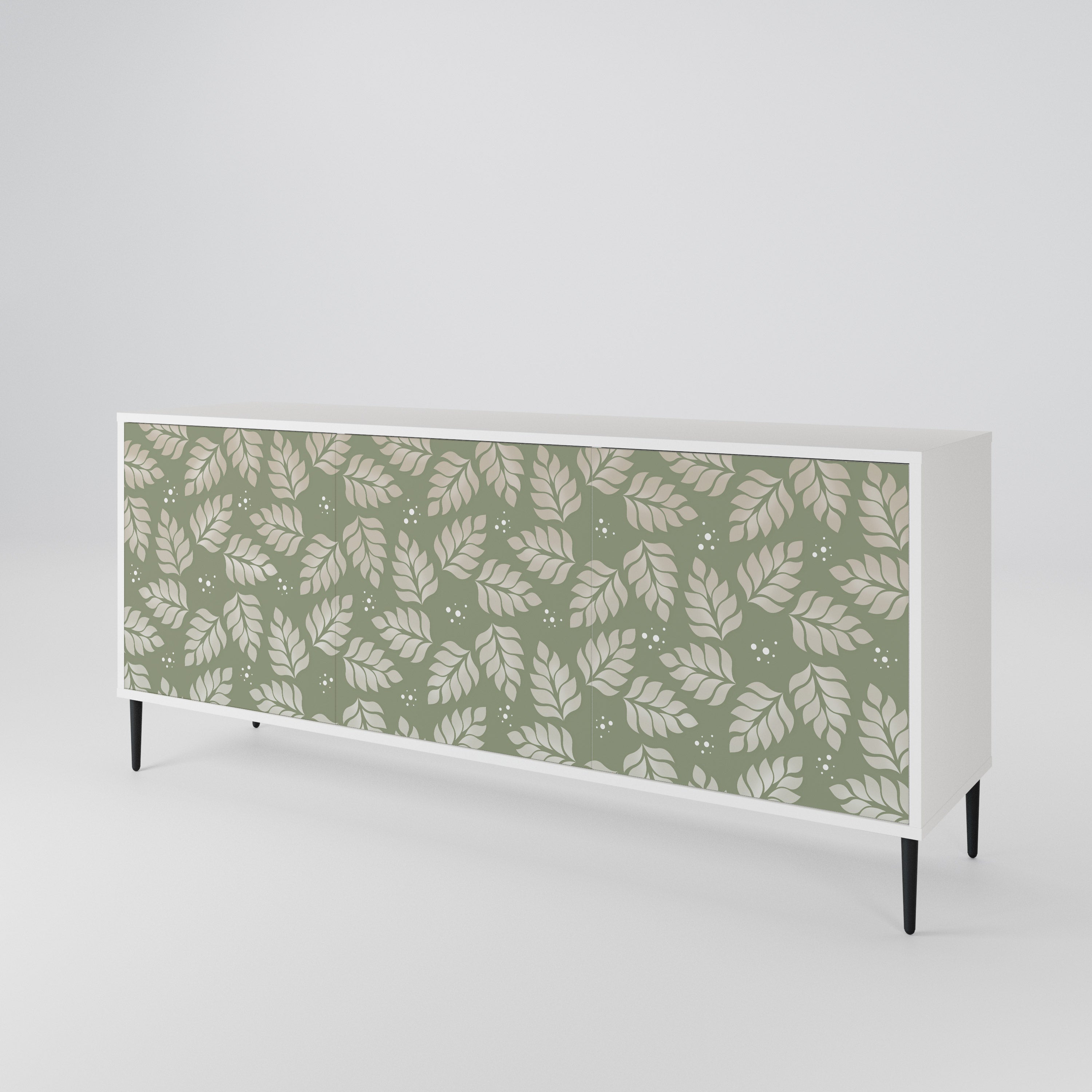LEAVES ON GREEN 3-türiges Sideboard
