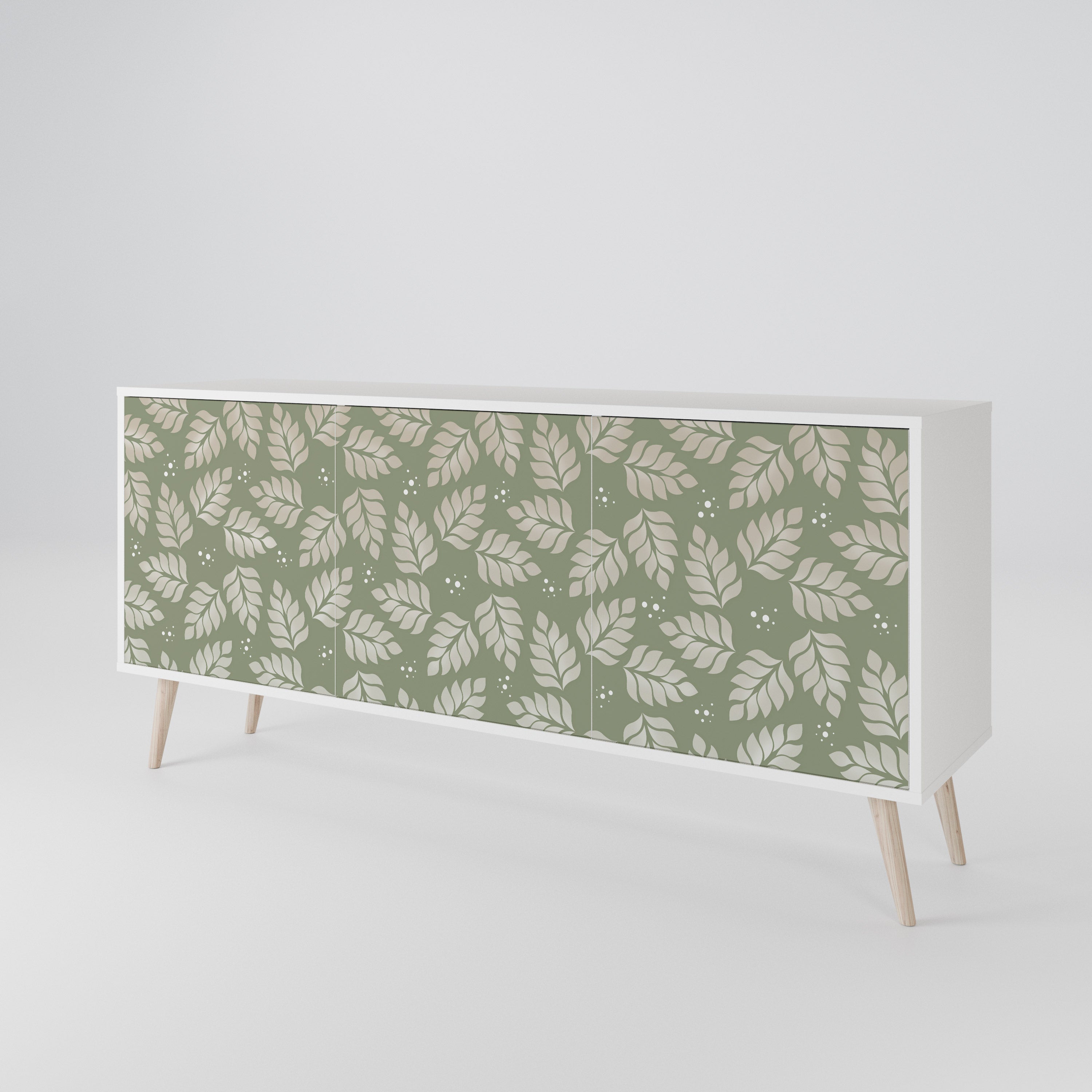 LEAVES ON GREEN 3-türiges Sideboard
