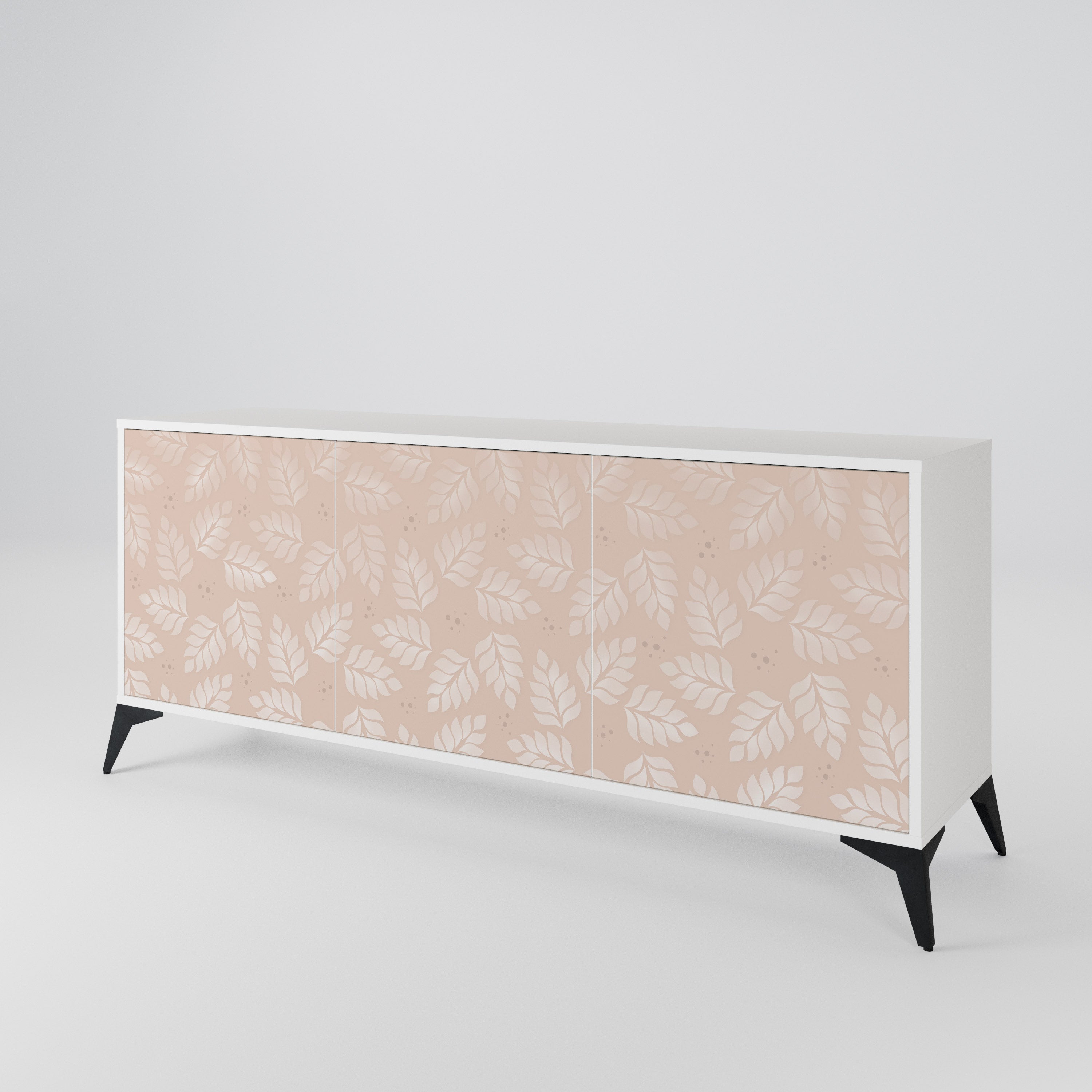 LEAVES ON BEIGE 3-türiges Sideboard