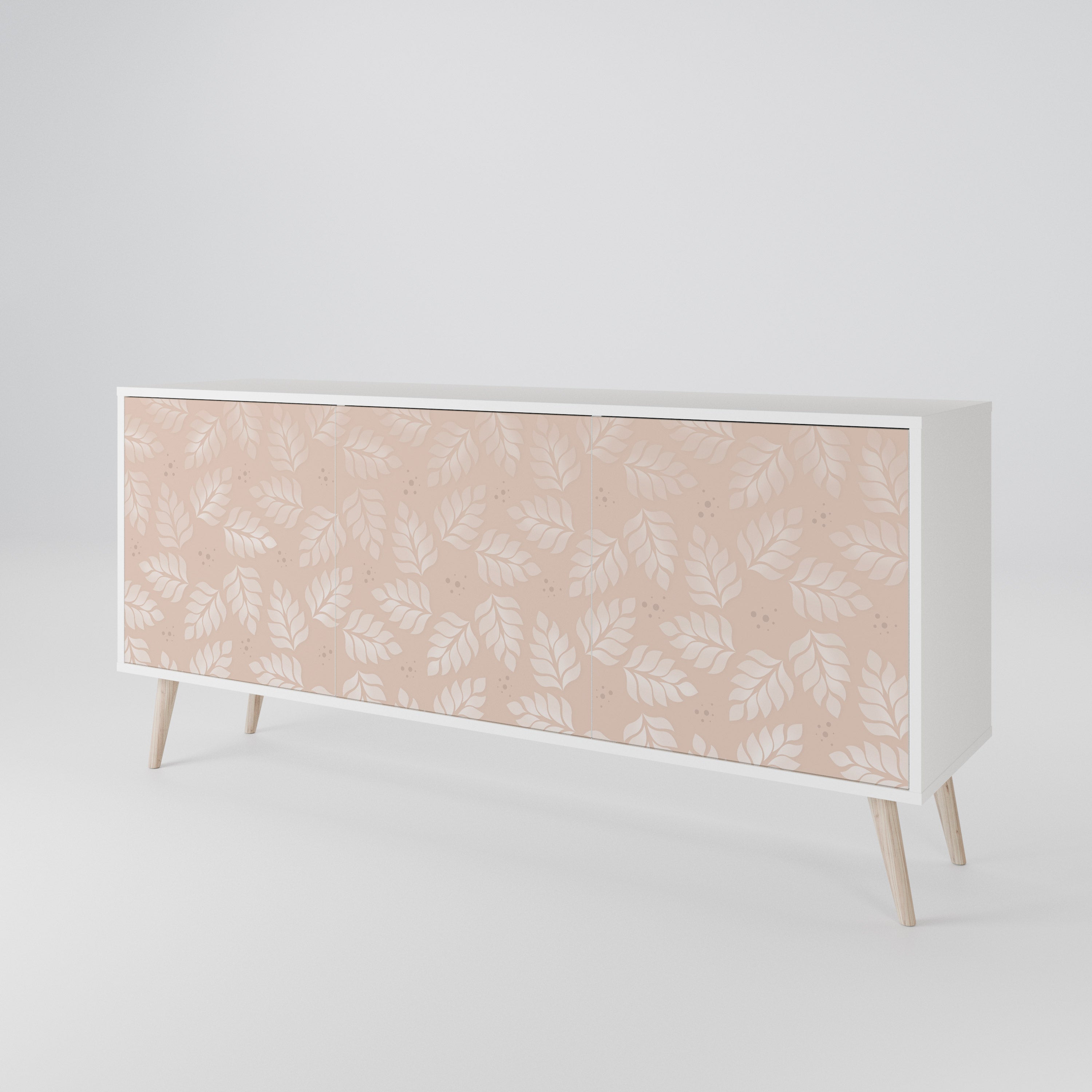 LEAVES ON BEIGE 3-türiges Sideboard