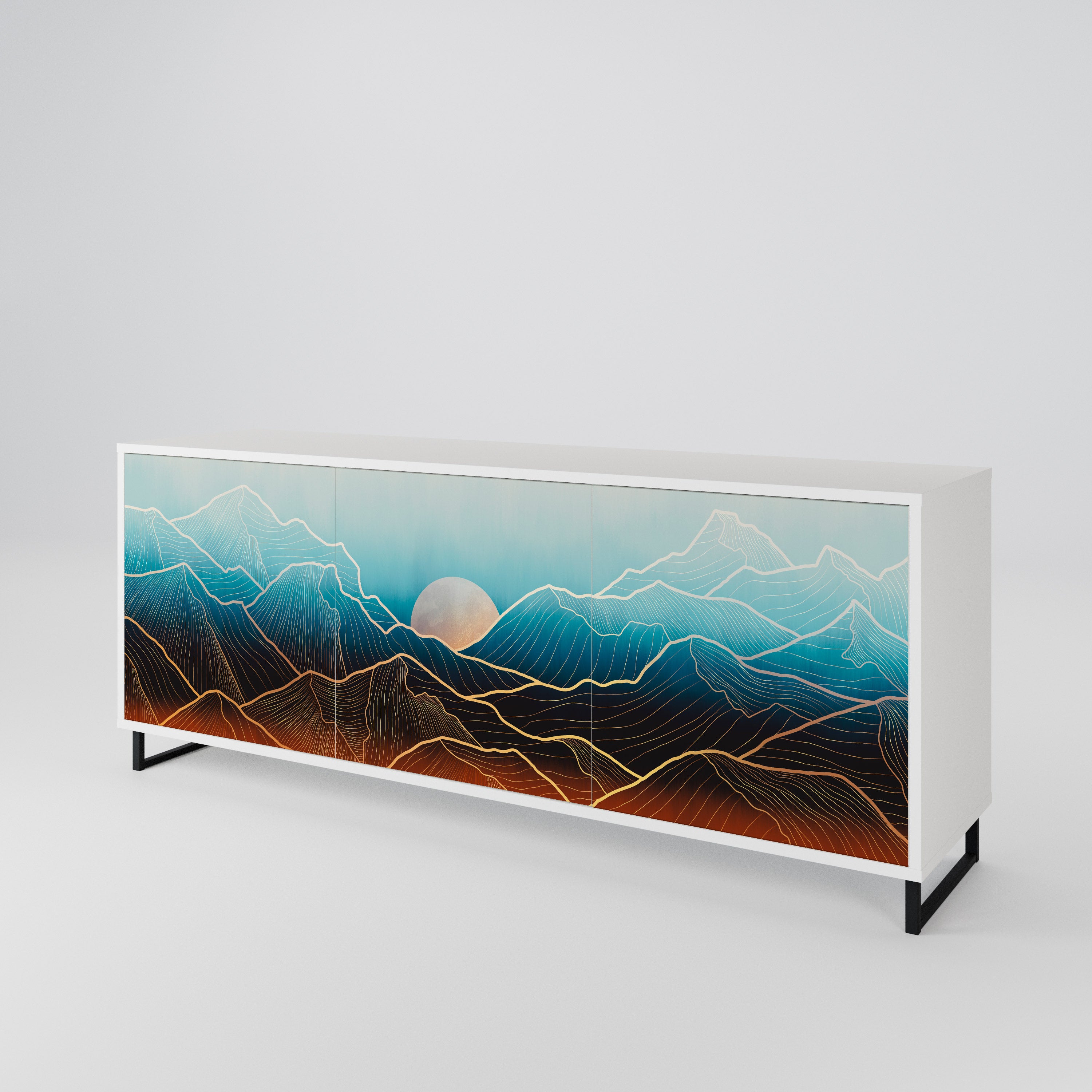 LUNAR SECRETS 3-türiges Sideboard