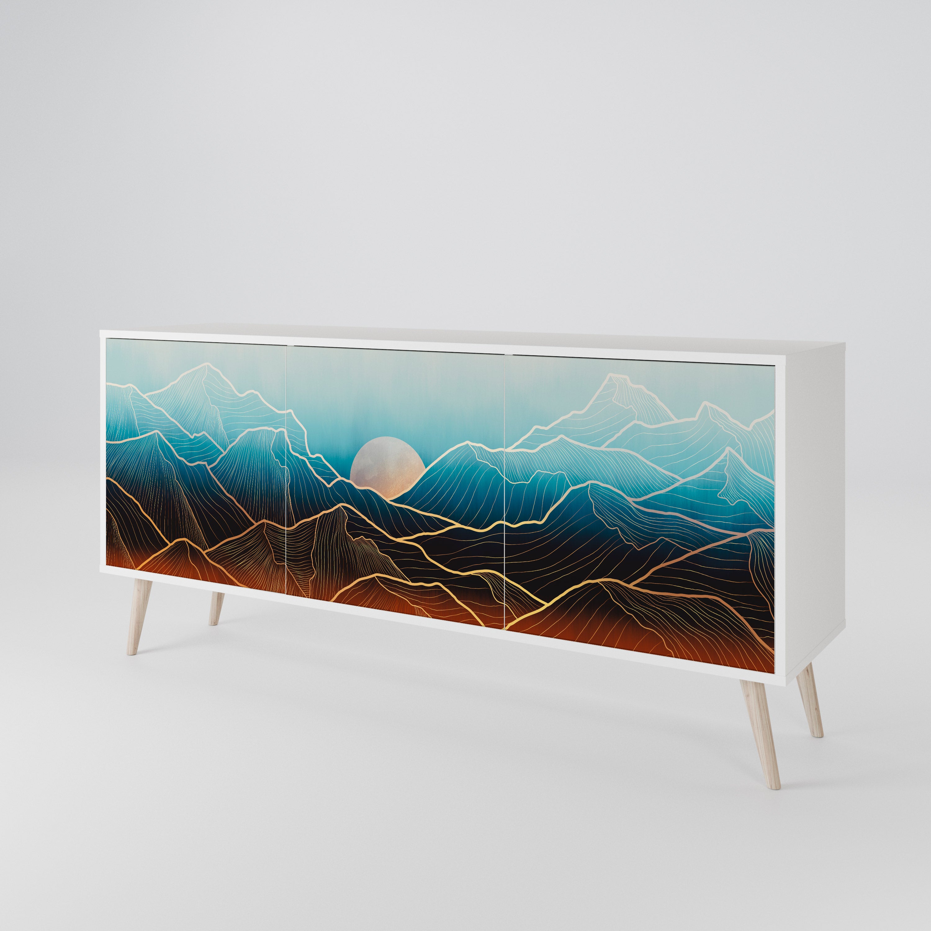 LUNAR SECRETS 3-türiges Sideboard