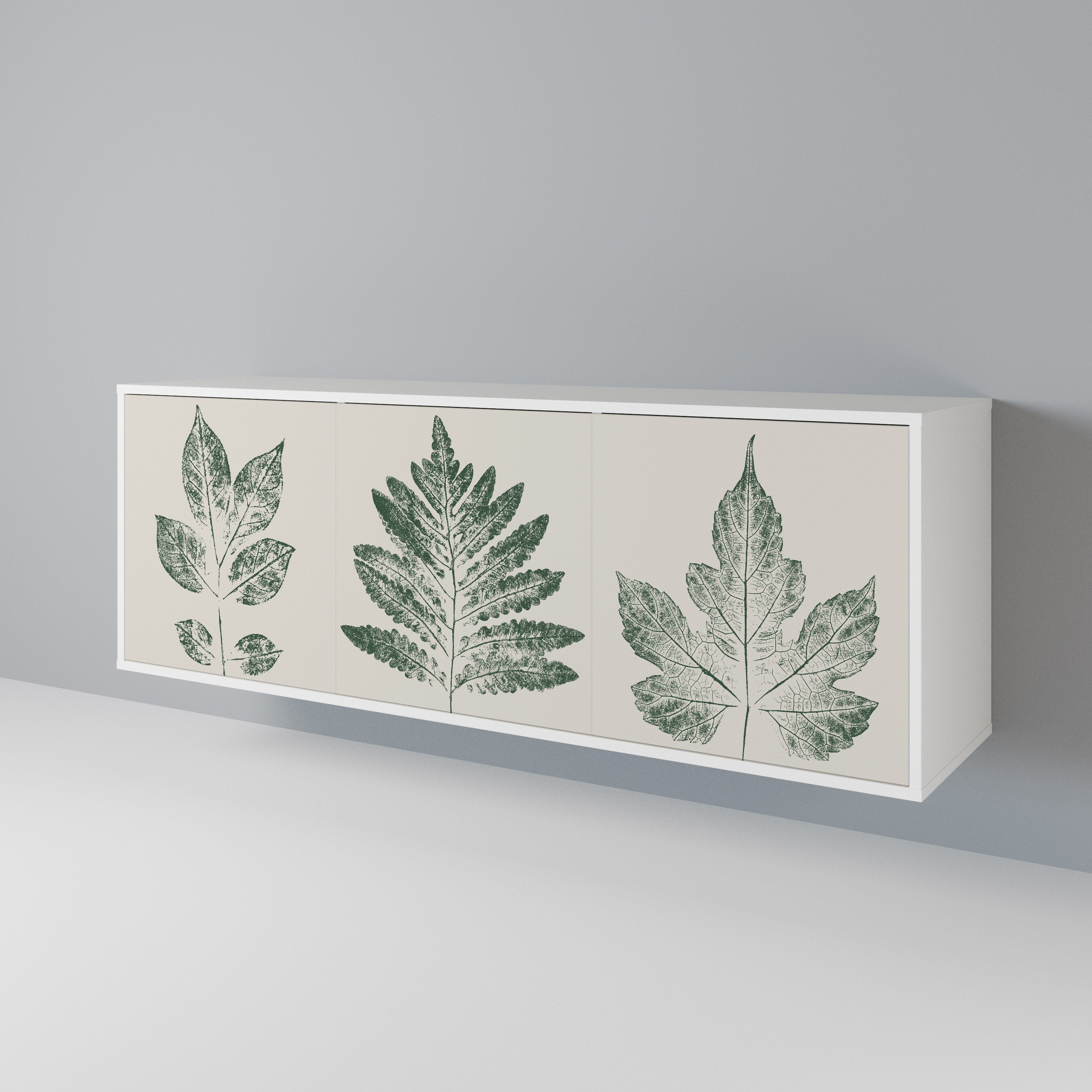 GREEN LEAFY STAMPS 3-türiges Sideboard