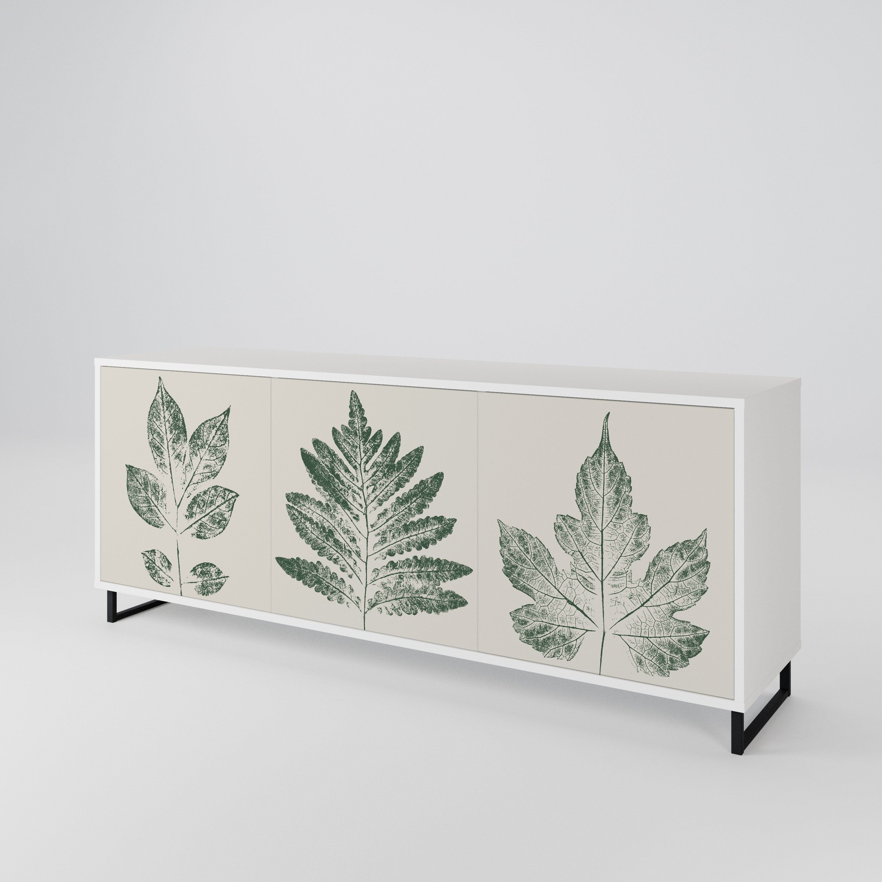 GREEN LEAFY STAMPS 3-türiges Sideboard