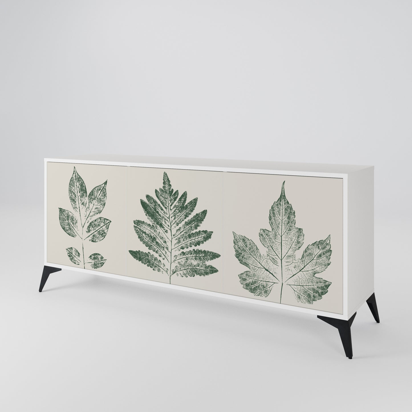GREEN LEAFY STAMPS 3-türiges Sideboard