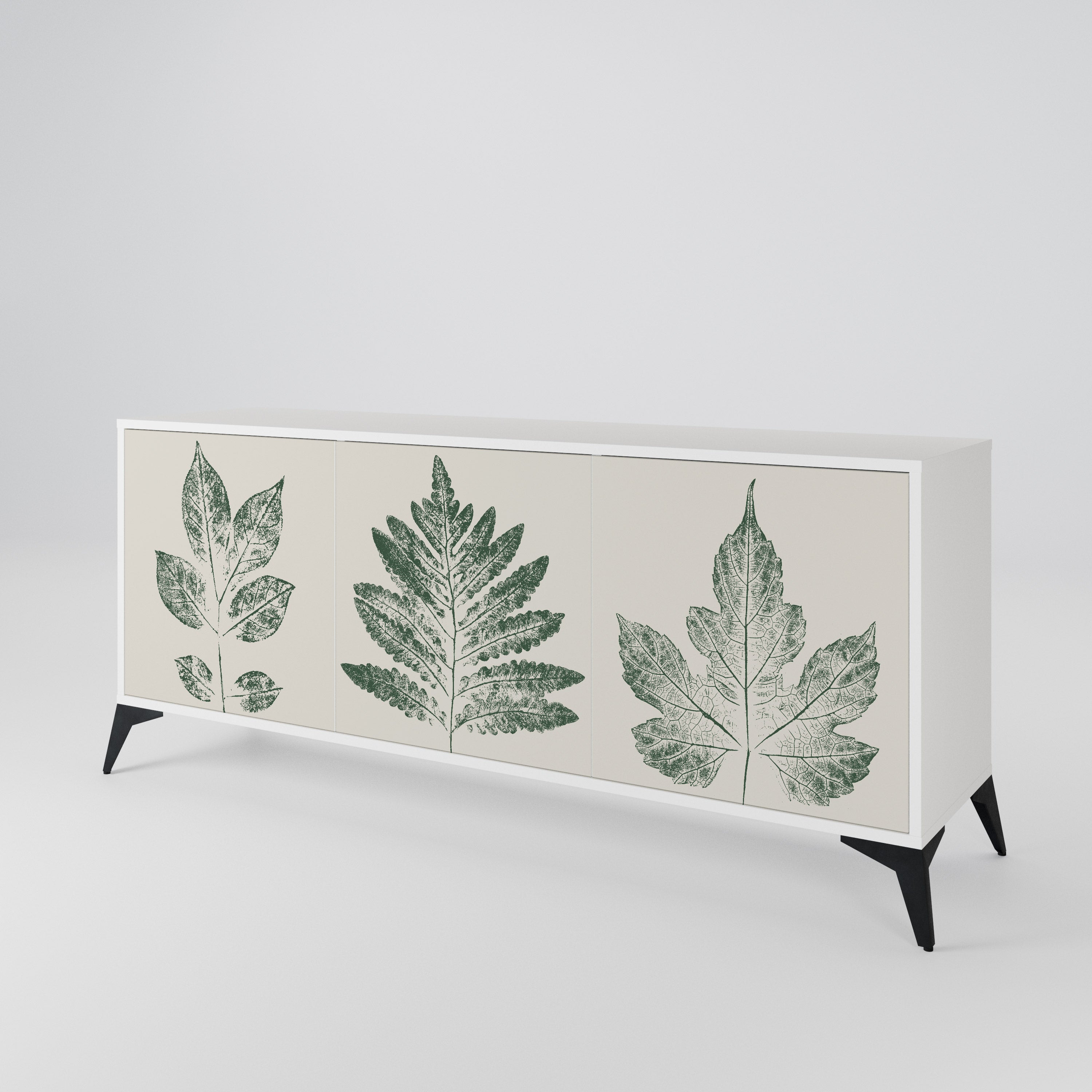 GREEN LEAFY STAMPS 3-türiges Sideboard