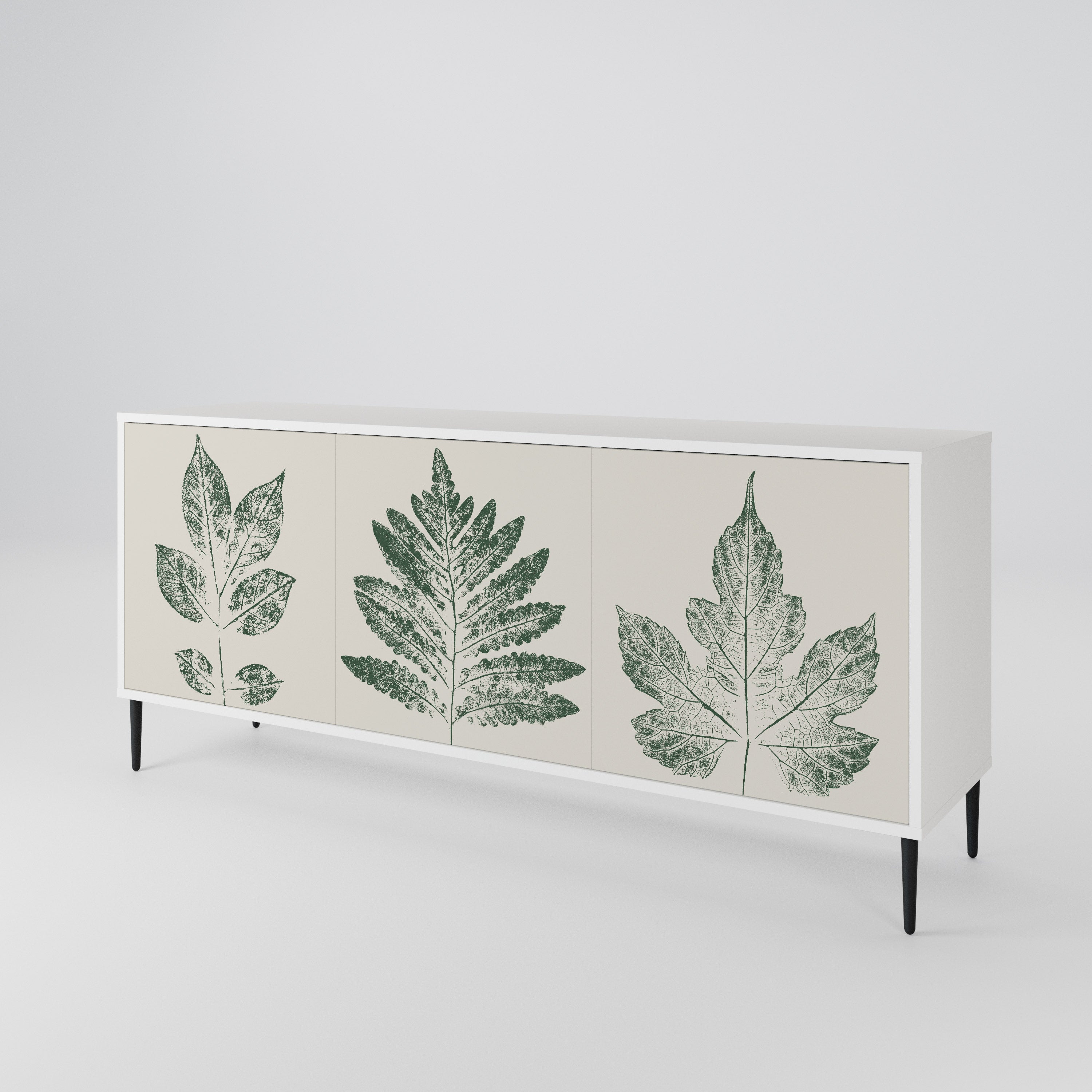 GREEN LEAFY STAMPS 3-türiges Sideboard
