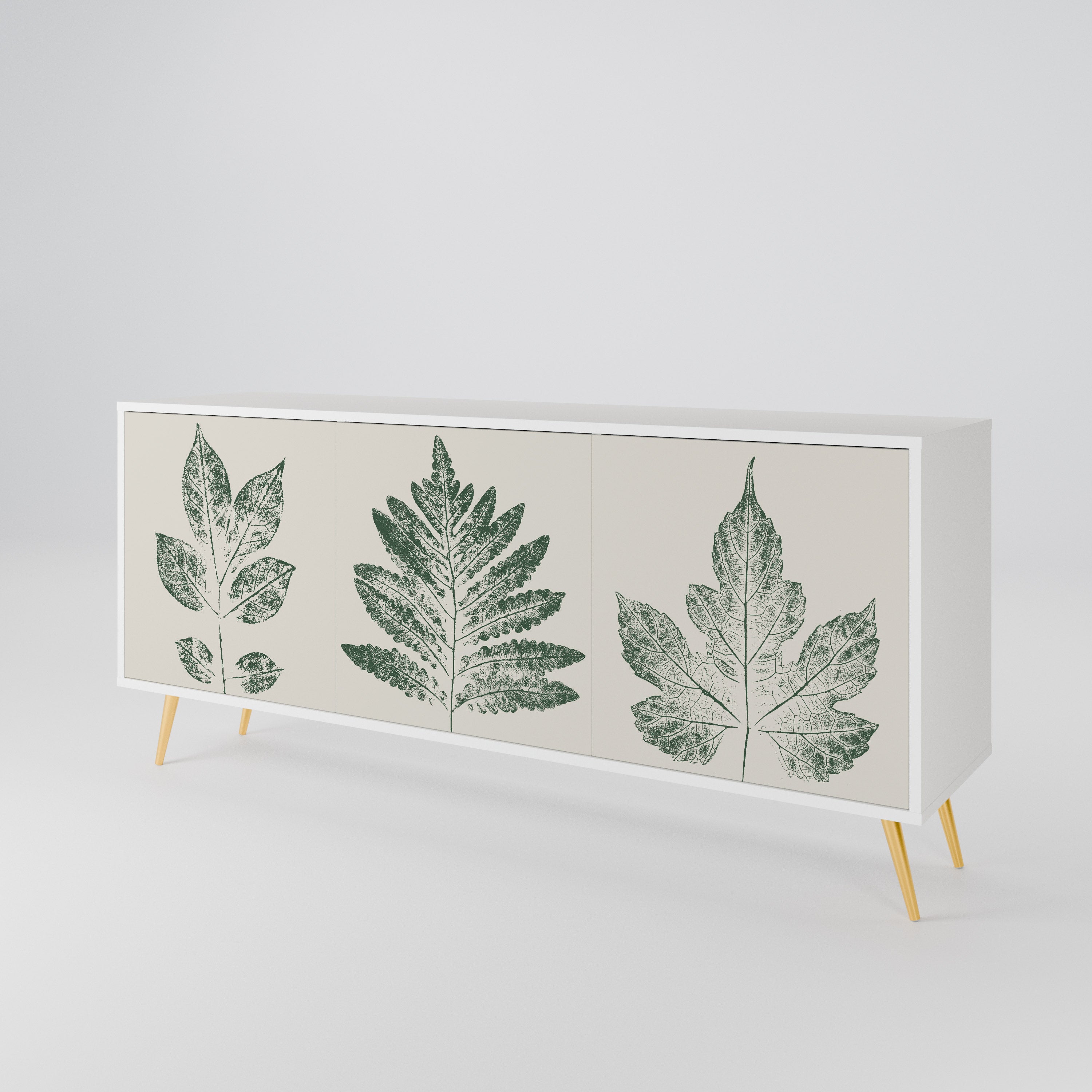 GREEN LEAFY STAMPS 3-türiges Sideboard