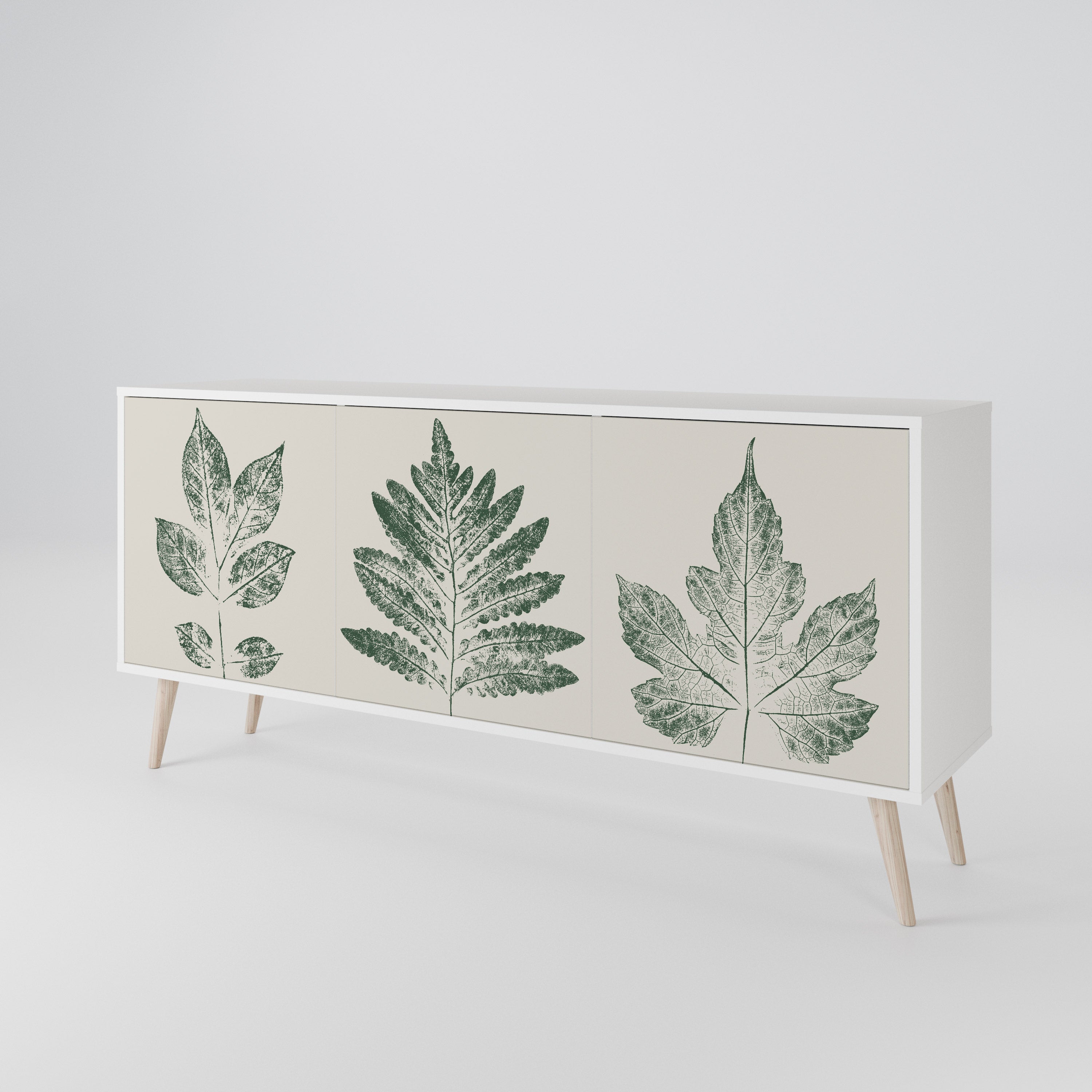 GREEN LEAFY STAMPS 3-türiges Sideboard