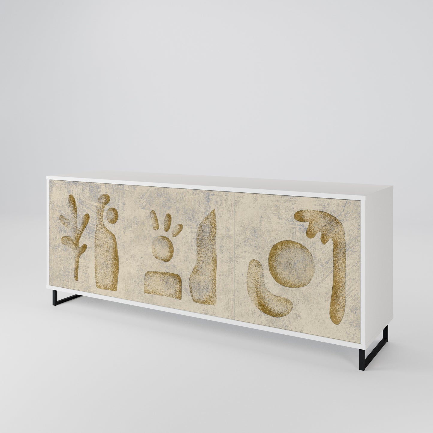 SAND SCULPTURES 3-türiges Sideboard